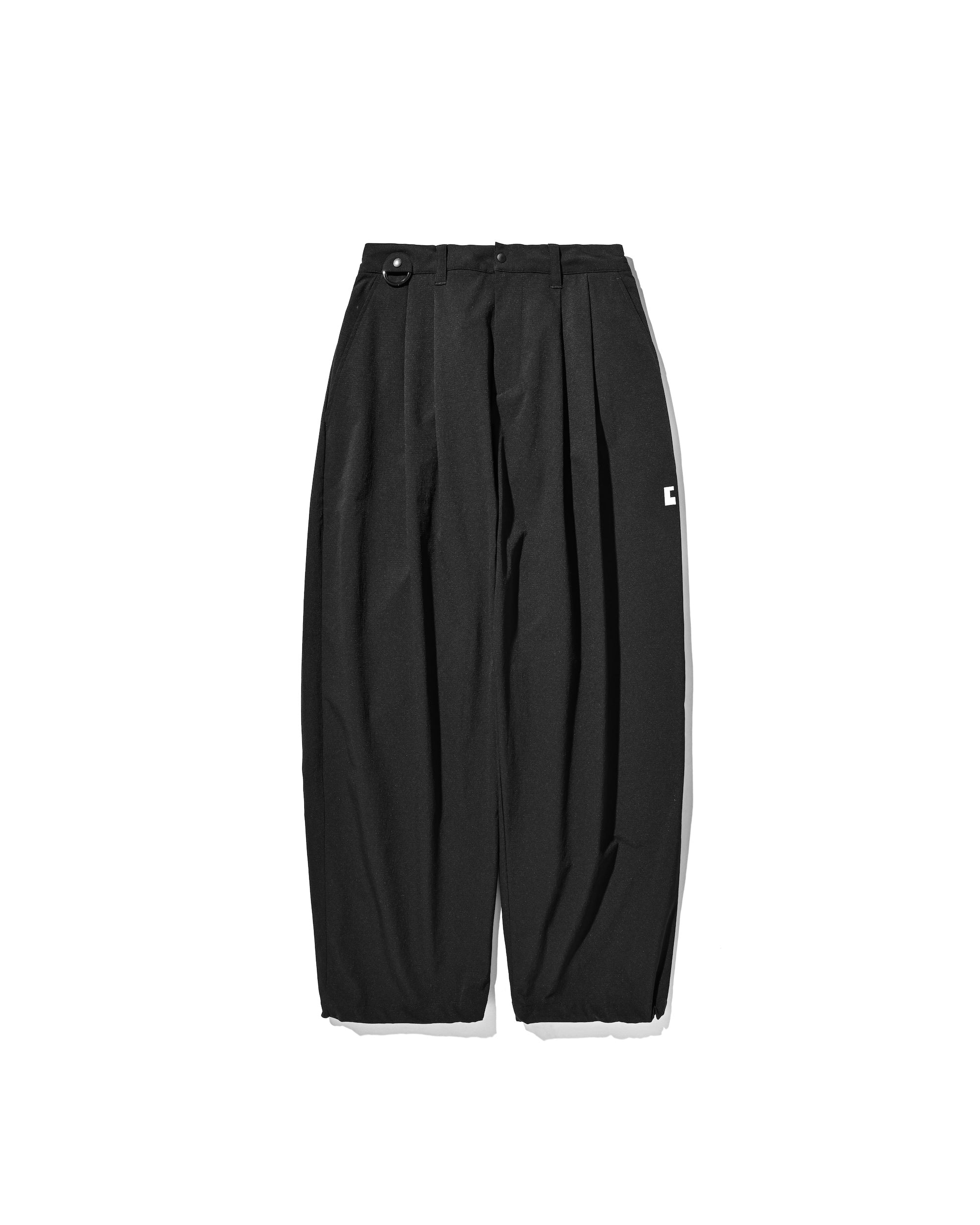CITY UNIFORM WIDE TAPERED PANTS (BLACK)