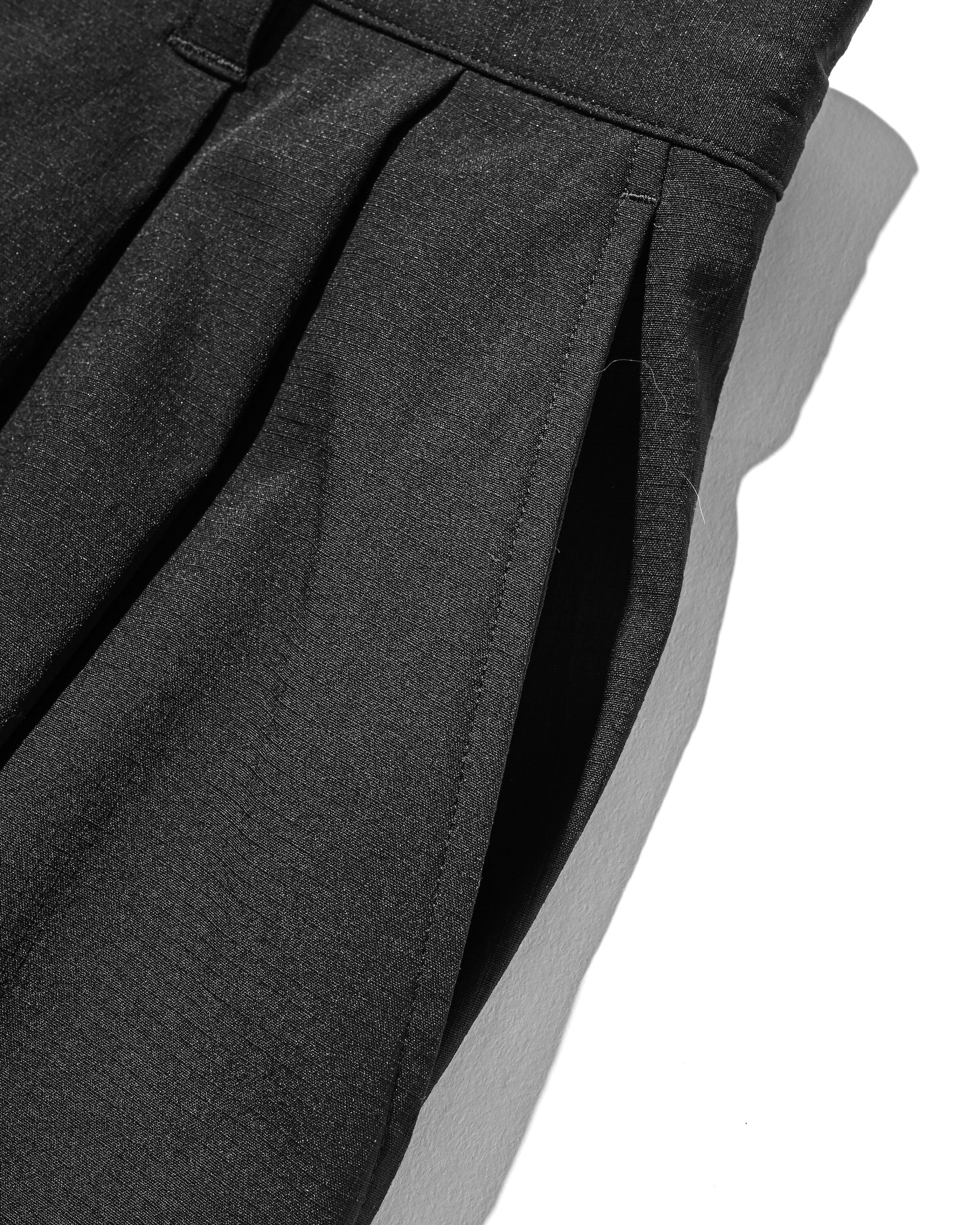 CITY UNIFORM WIDE TAPERED PANTS (BLACK)
