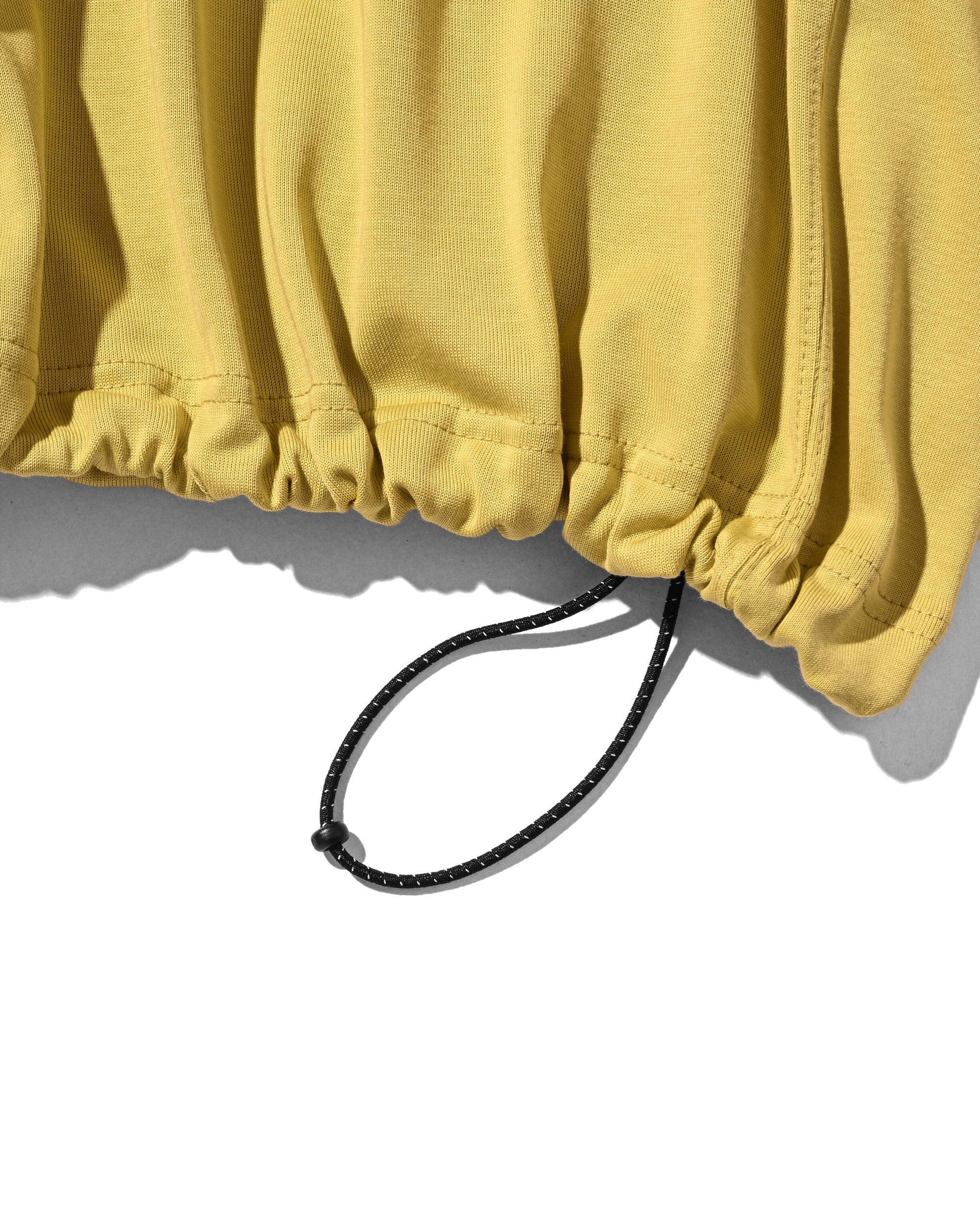【6.6 SAT 20:00- IN STOCK】BLANK GAME S/S T-SHIRT WITH DRAWSTRINGS (MUSTARD YELLOW)