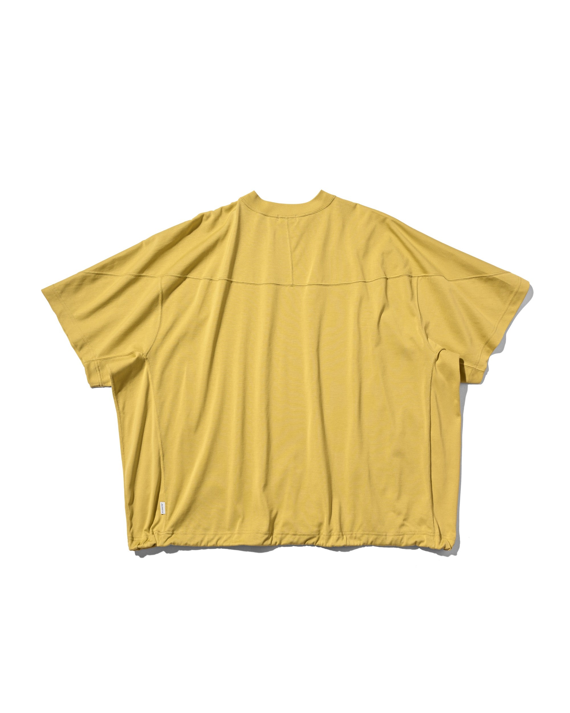 【6.6 SAT 20:00- IN STOCK】BLANK GAME S/S T-SHIRT WITH DRAWSTRINGS (MUSTARD YELLOW)