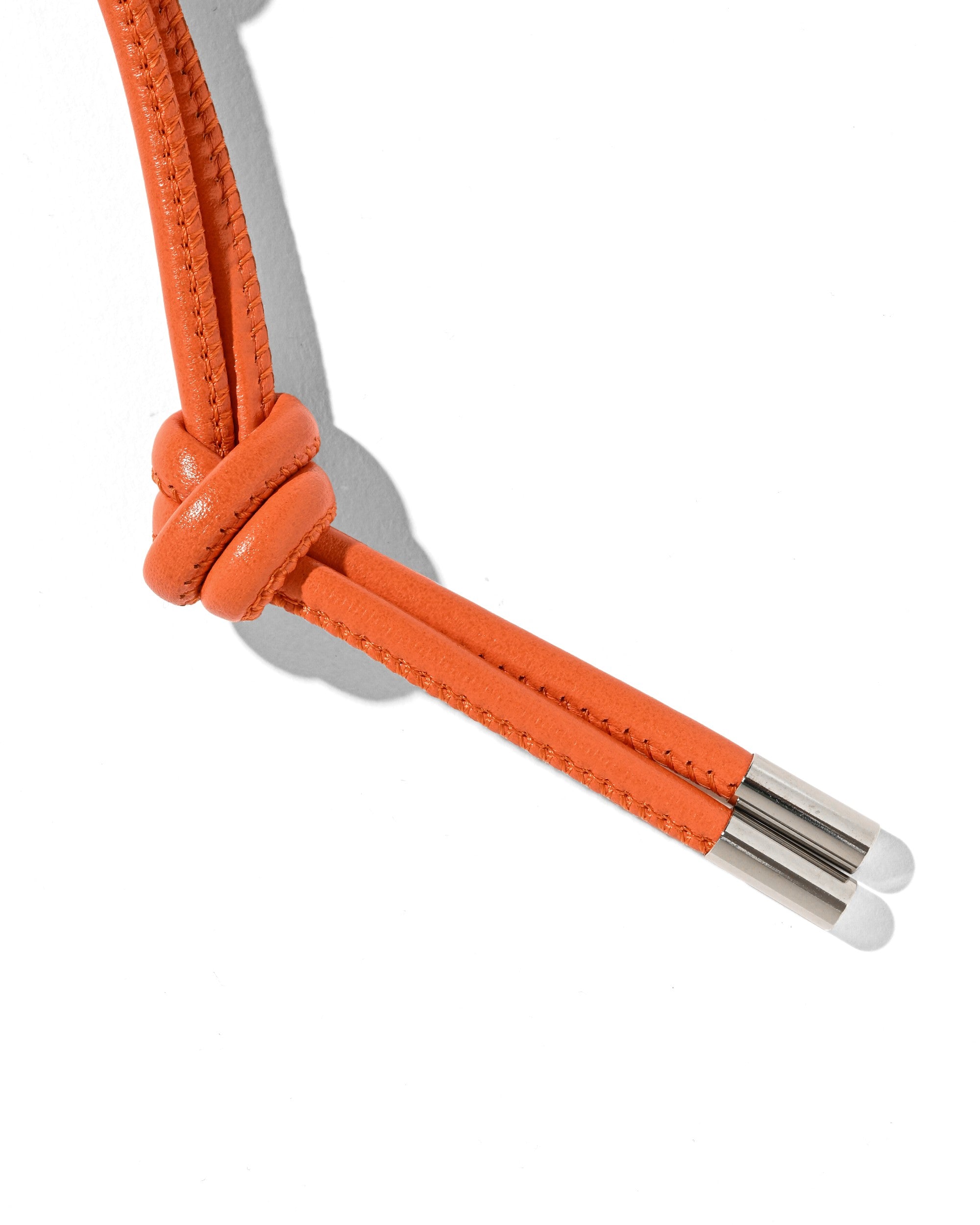 【EX.】LEATHER KNOT CHARM FOR ITTI (ORANGE)