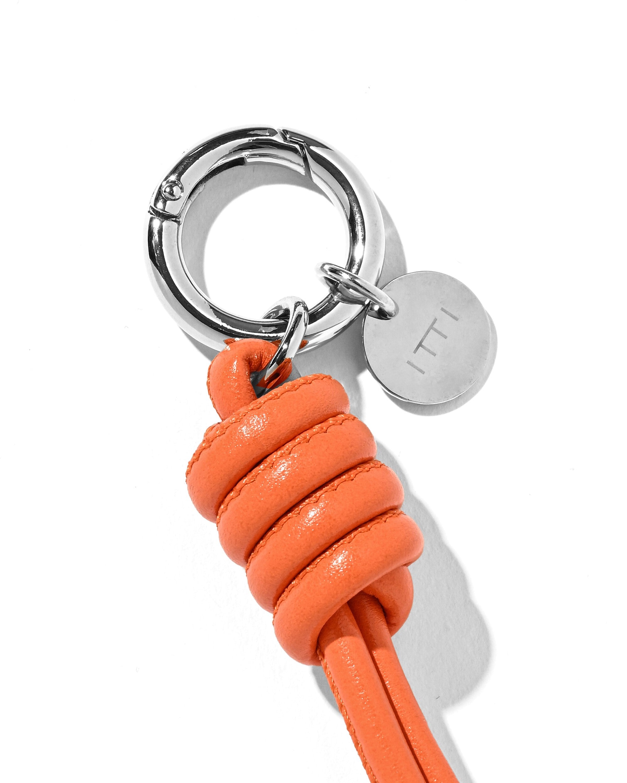 【EX.】LEATHER KNOT CHARM FOR ITTI (ORANGE)
