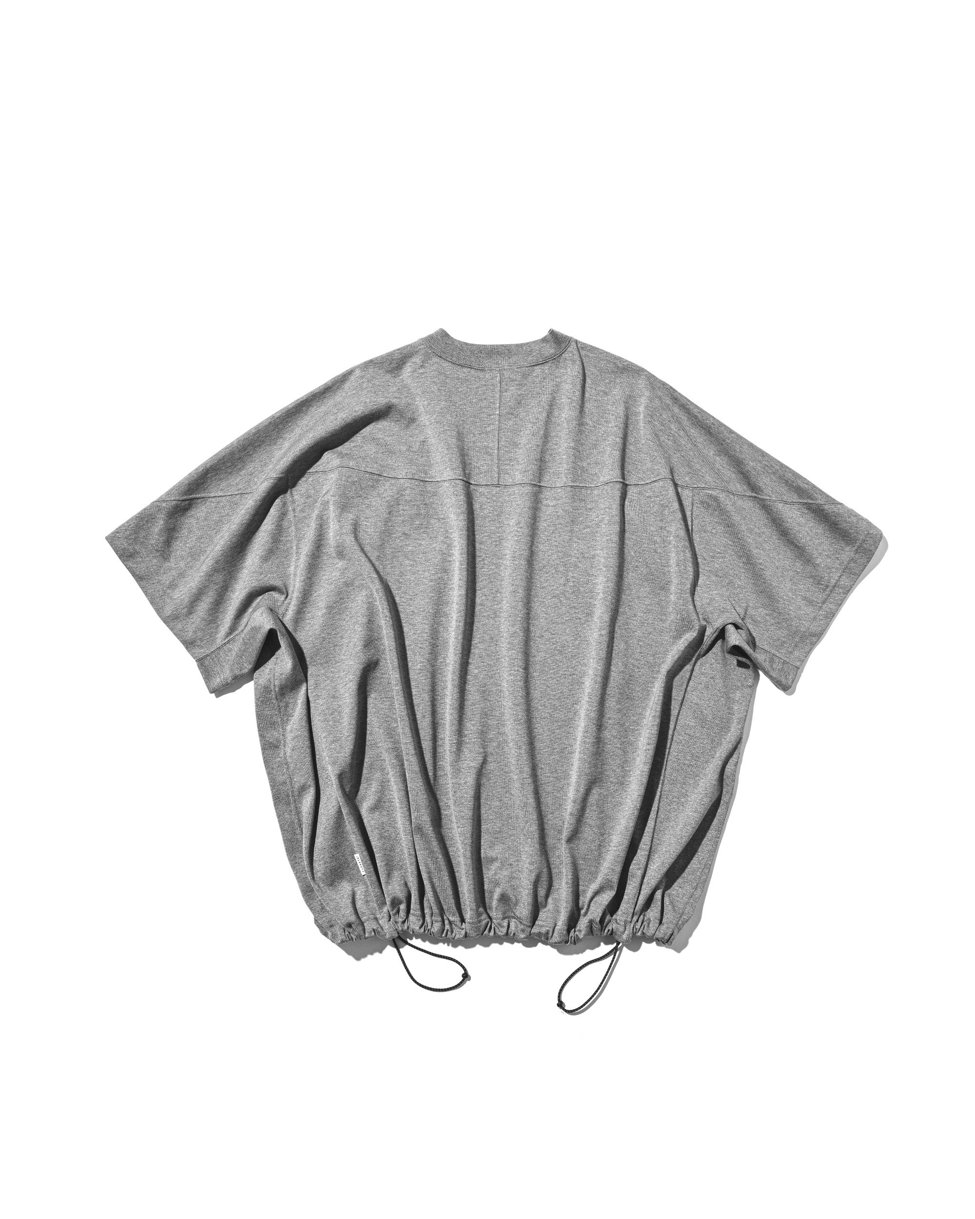 【6.6 SAT 20:00- IN STOCK】BLANK GAME S/S T-SHIRT WITH DRAWSTRINGS (HEATHER GRAY)
