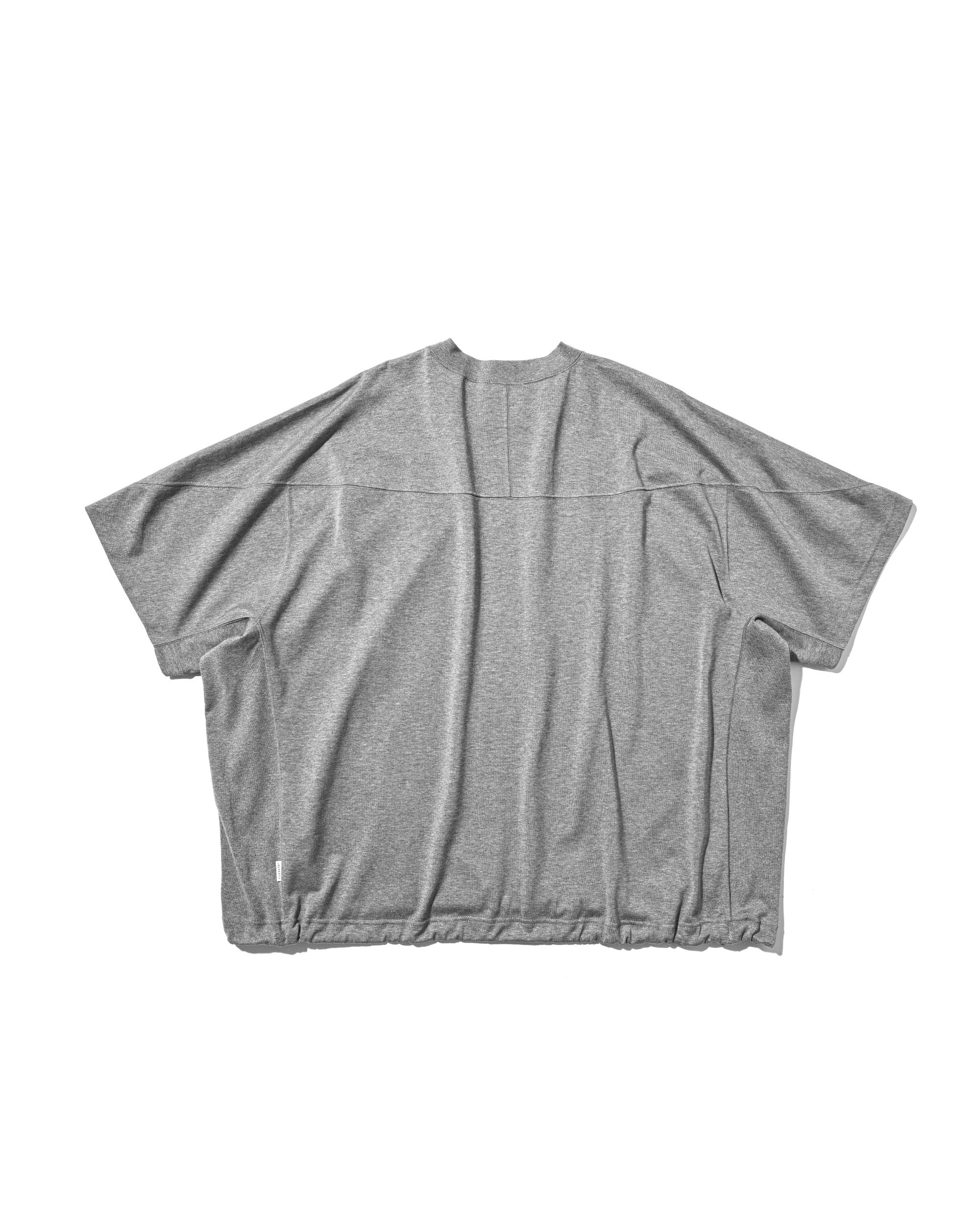 【6.6 SAT 20:00- IN STOCK】BLANK GAME S/S T-SHIRT WITH DRAWSTRINGS (HEATHER GRAY)