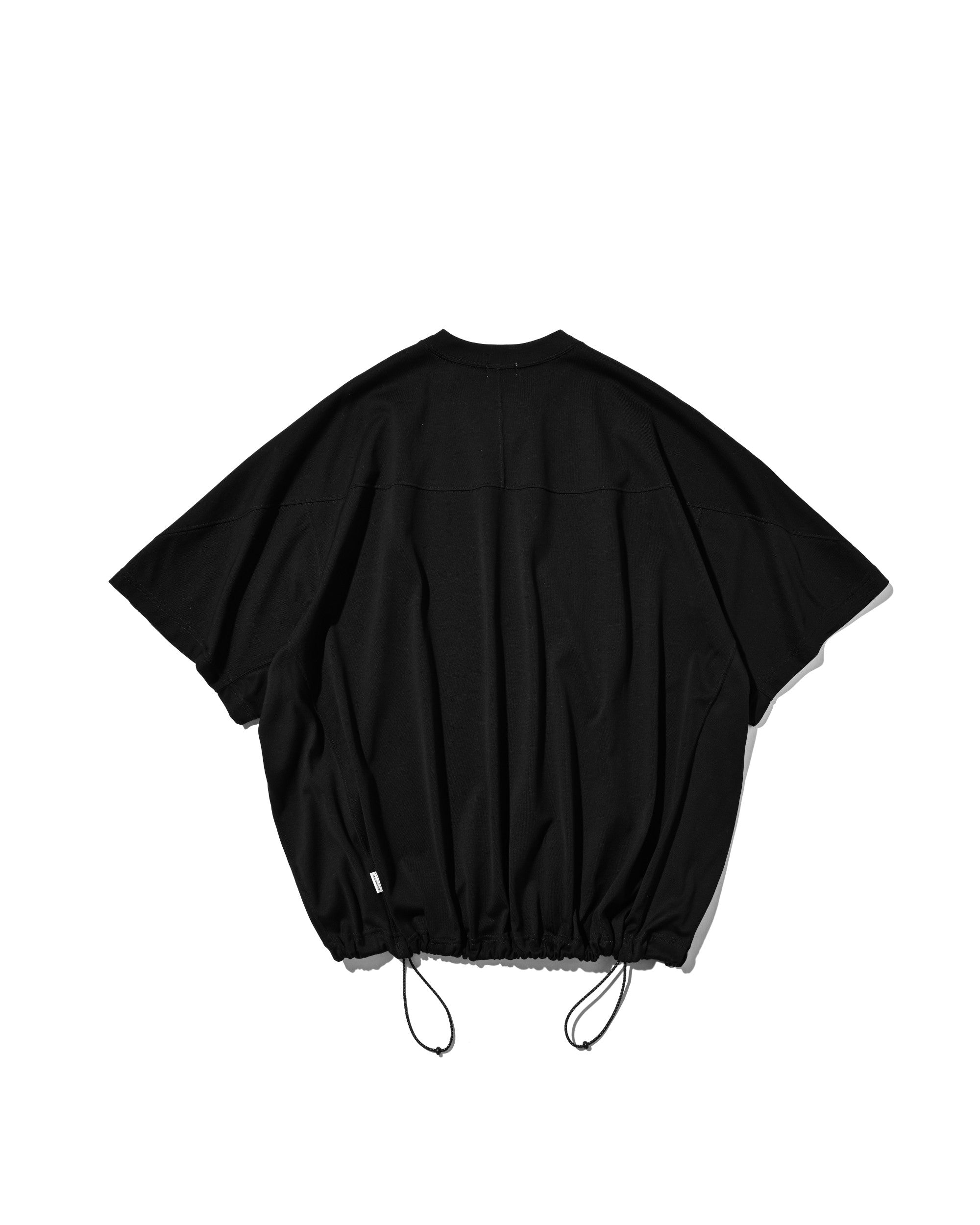 【6.6 SAT 20:00- IN STOCK】BLANK GAME S/S T-SHIRT WITH DRAWSTRINGS (BLACK)