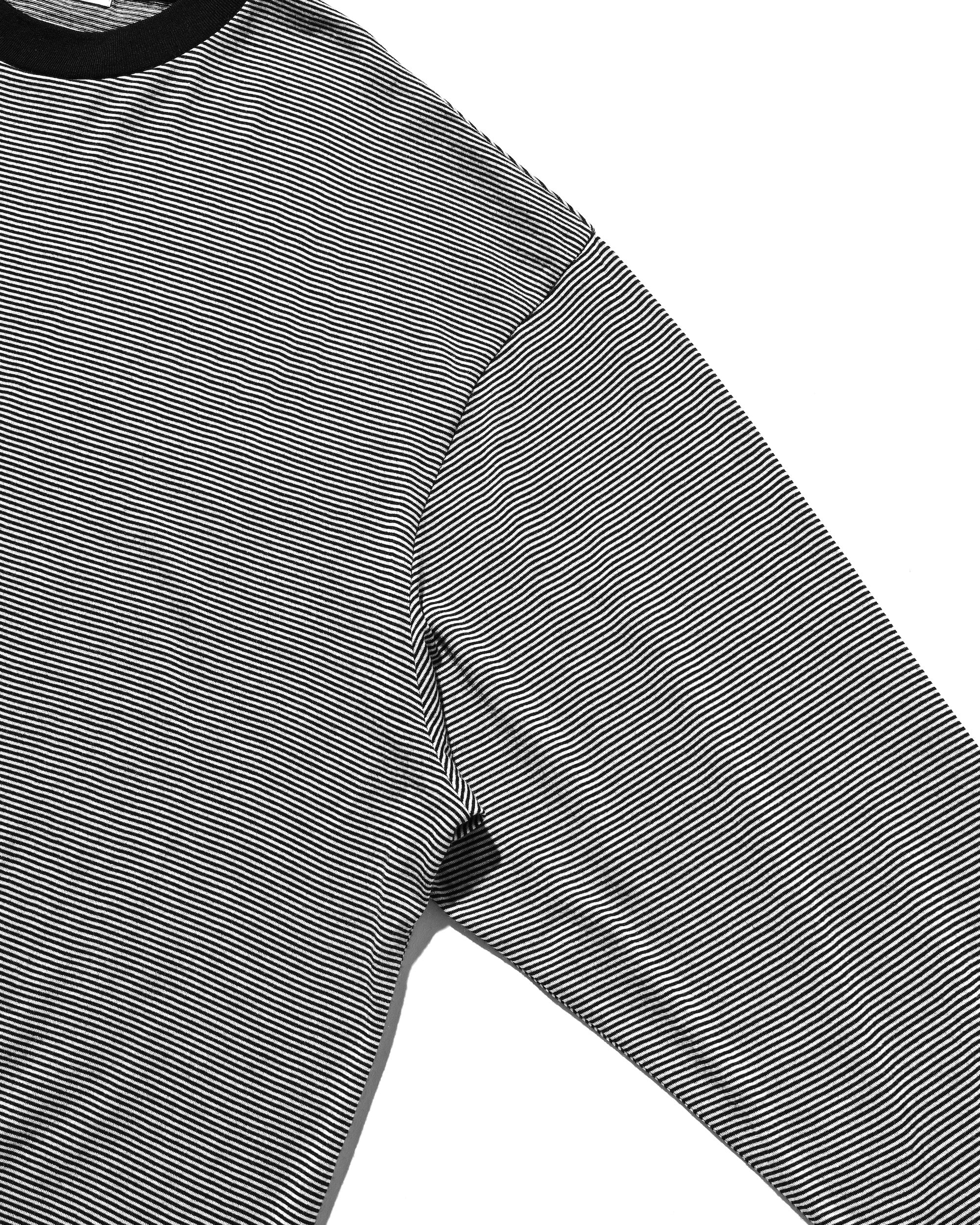 【11.12 WED 20:00- IN STOCK】WOOL BORDER L/S T-SHIRT (BLACK×WHITE)