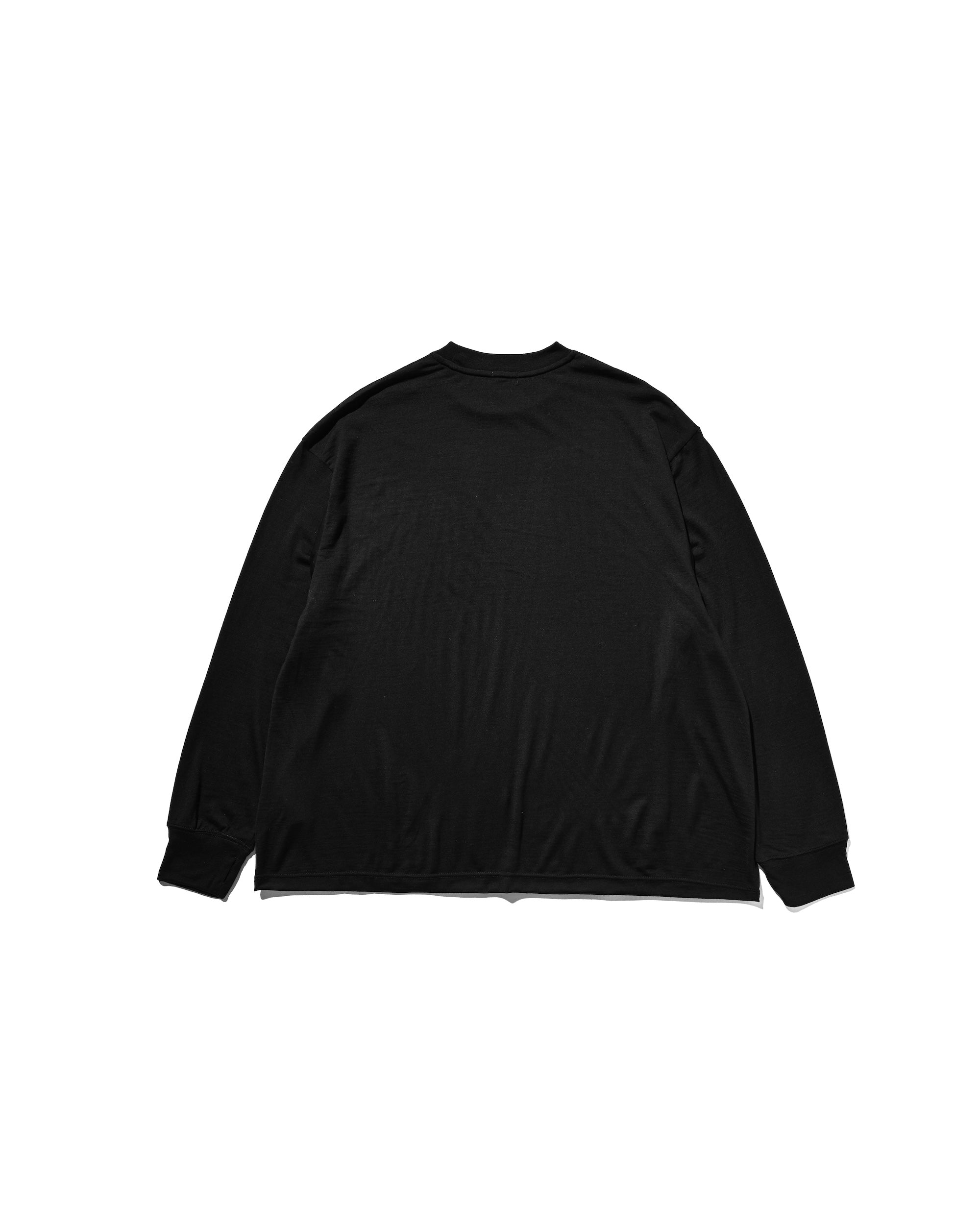 【11.12 WED 20:00- IN STOCK】WOOL L/S T-SHIRT (BLACK)