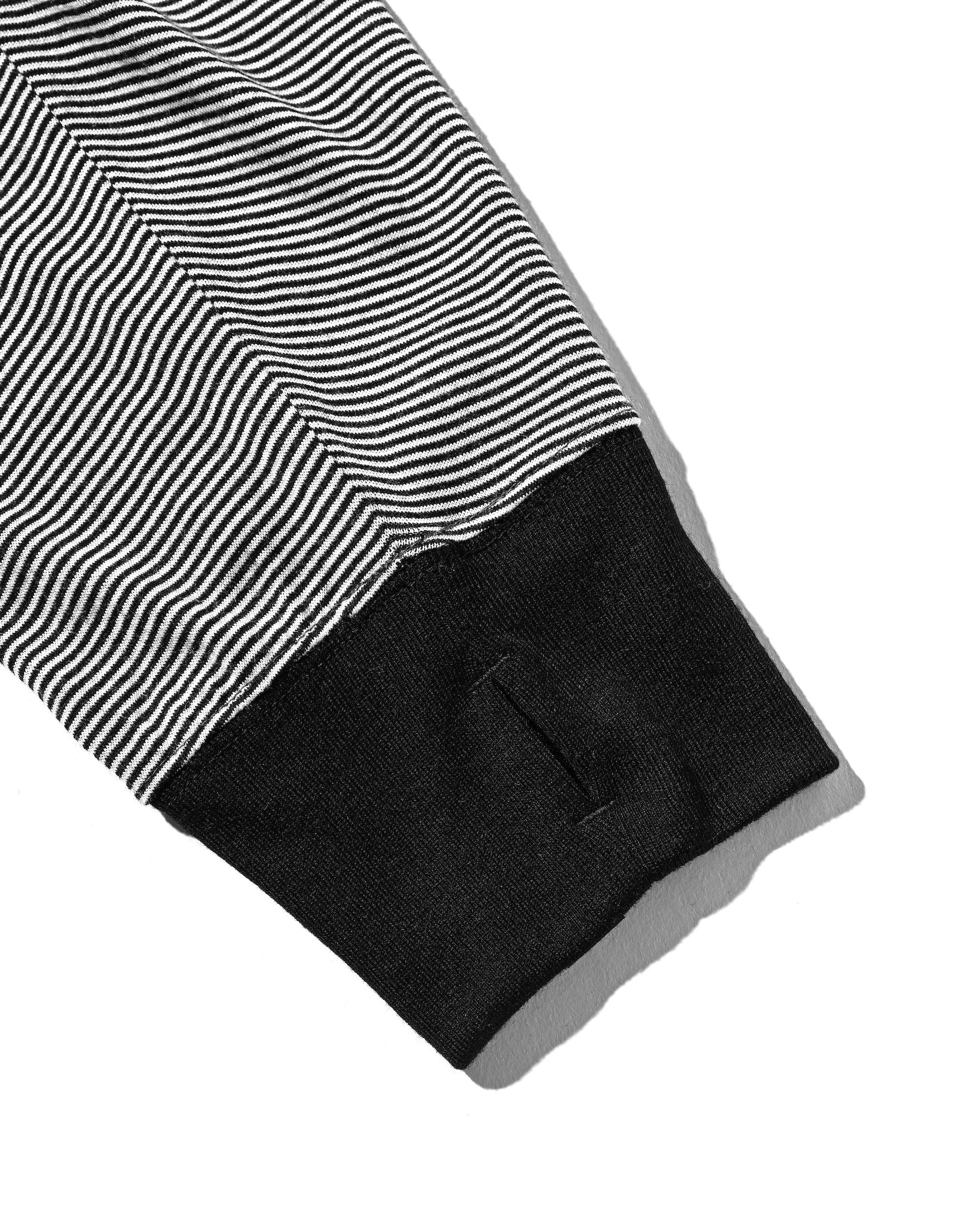 【11.12 WED 20:00- IN STOCK】WOOL BORDER L/S T-SHIRT (BLACK×WHITE)