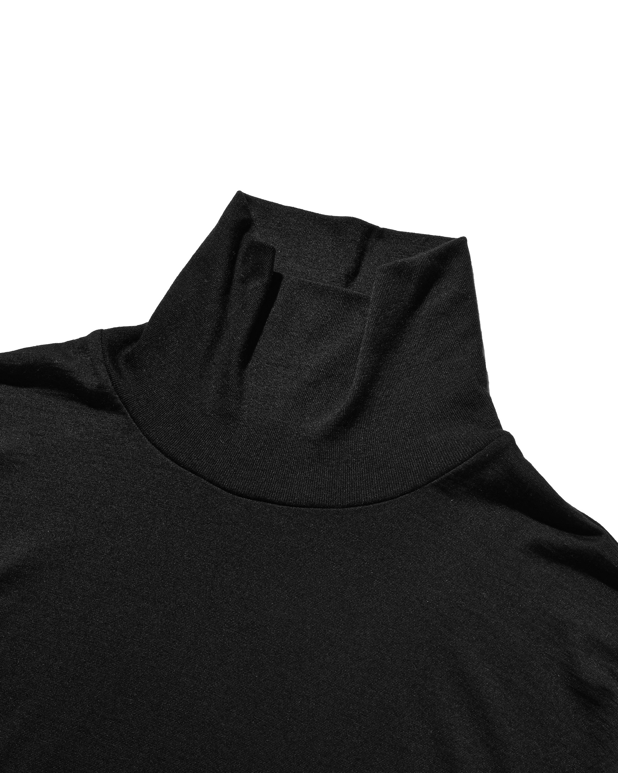 【11.12 WED 20:00- IN STOCK】WOOL L/S TURTLE NECK T-SHIRT (BLACK)