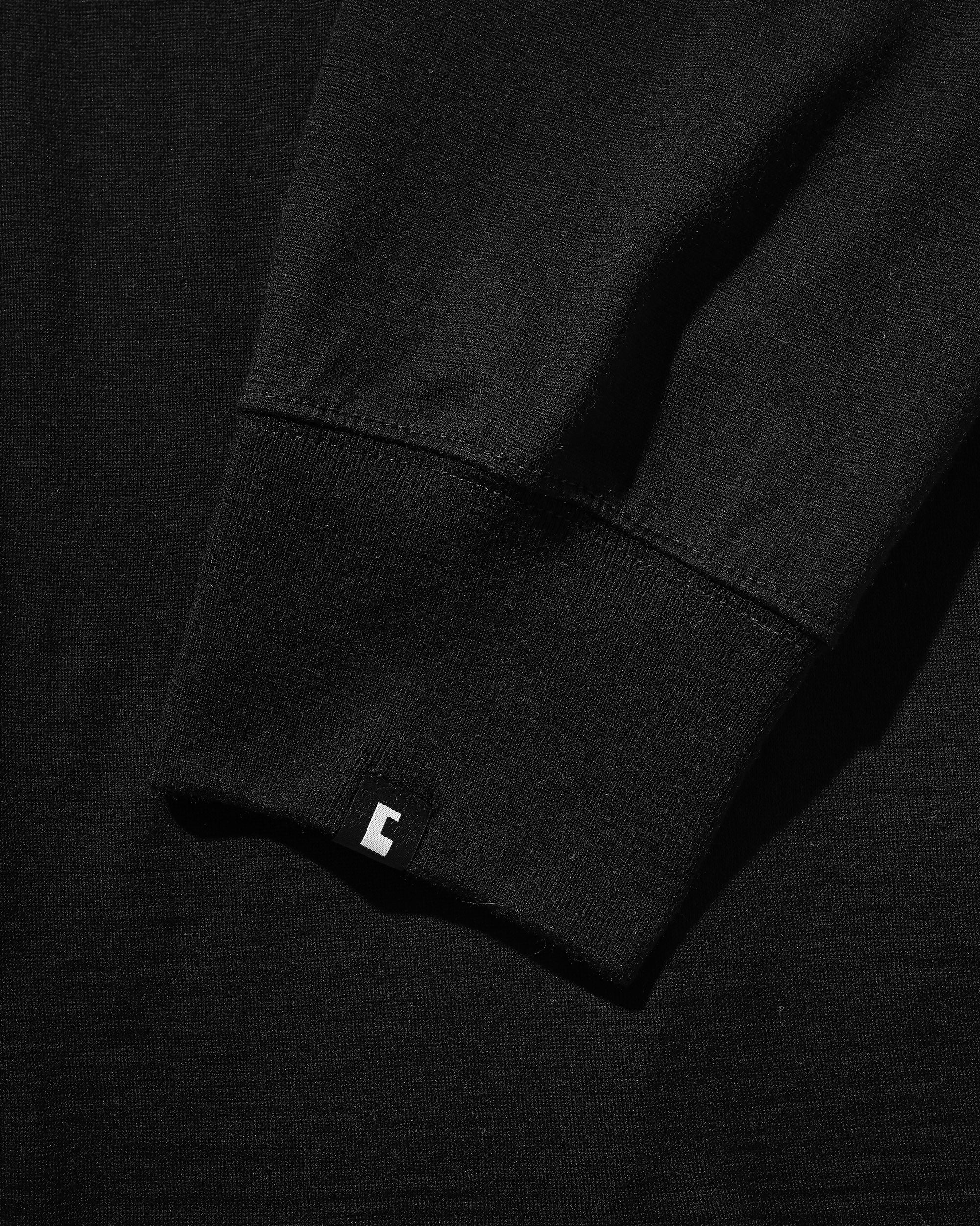 【11.12 WED 20:00- IN STOCK】WOOL L/S TURTLE NECK T-SHIRT (BLACK)