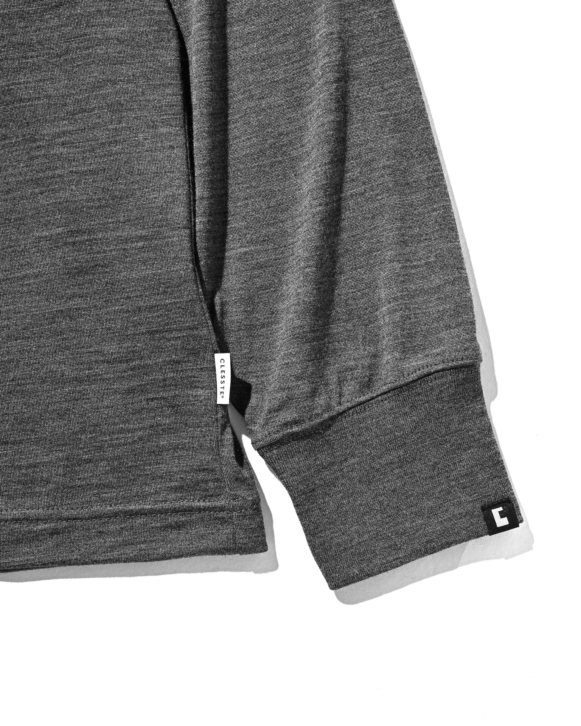 【11.12 WED 20:00- IN STOCK】WOOL L/S TURTLE NECK T-SHIRT (CHARCOAL)