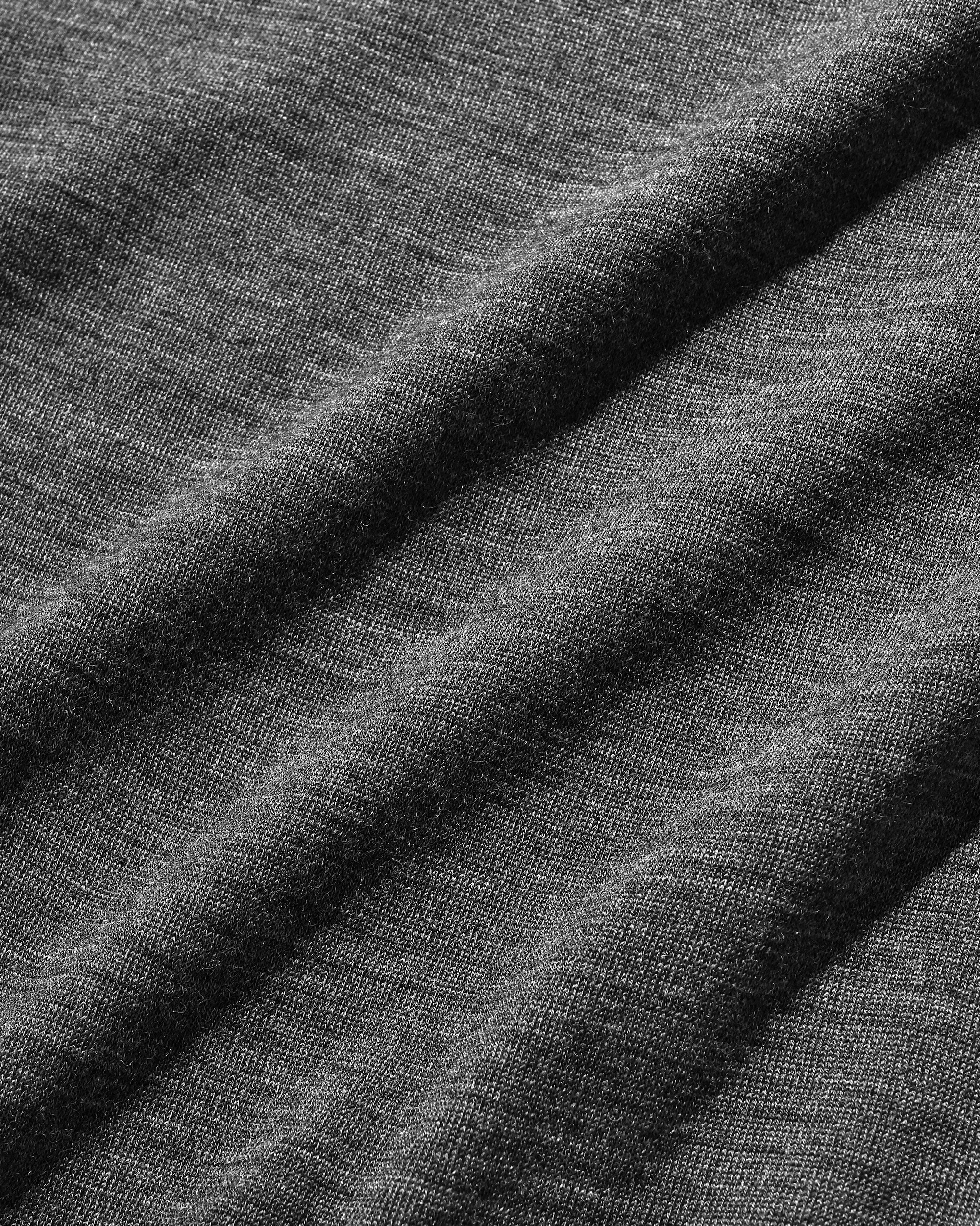 WOOL L/S TURTLE NECK T-SHIRT (CHARCOAL)