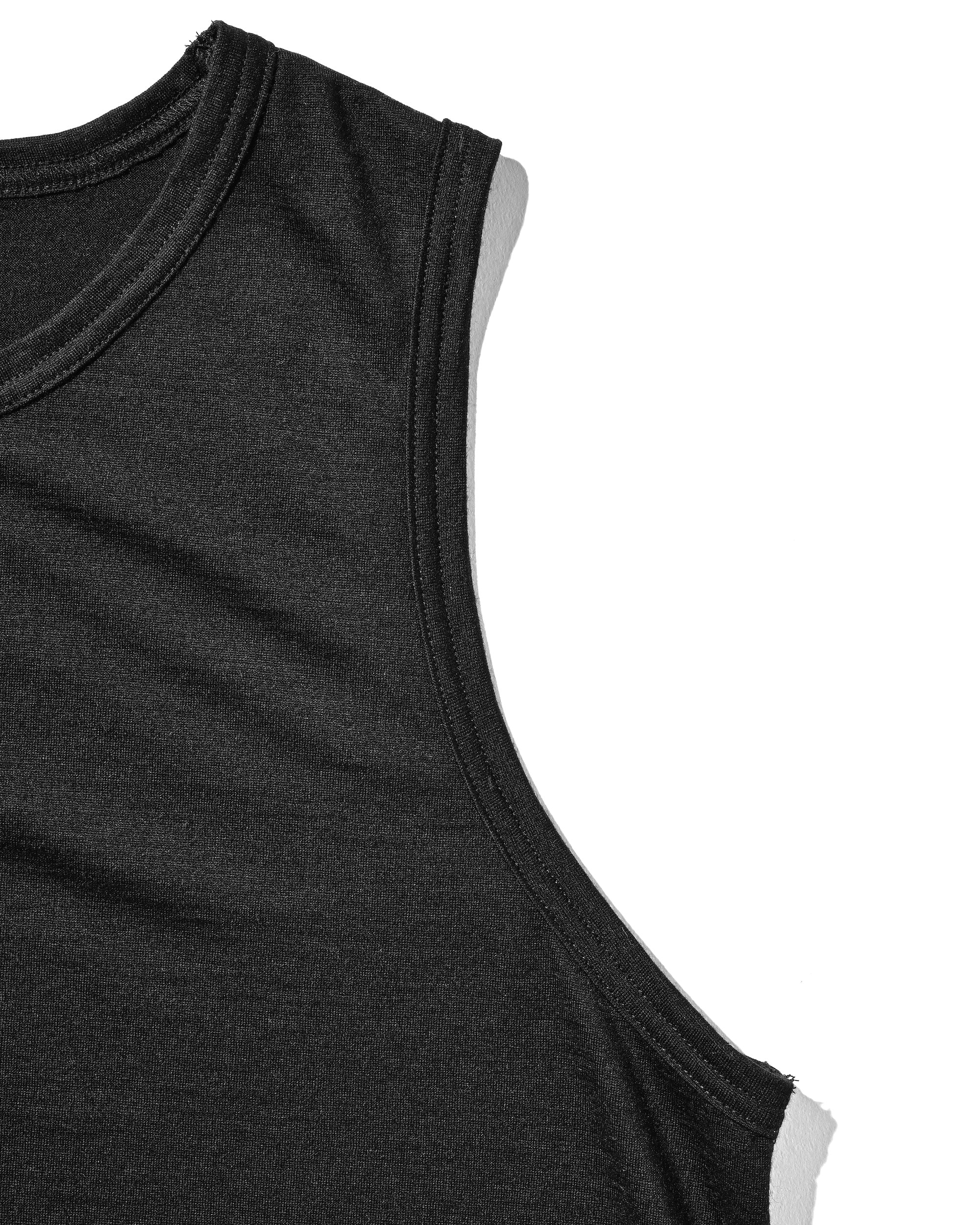 WASHABLE WOOL TANK TOP (BLACK)