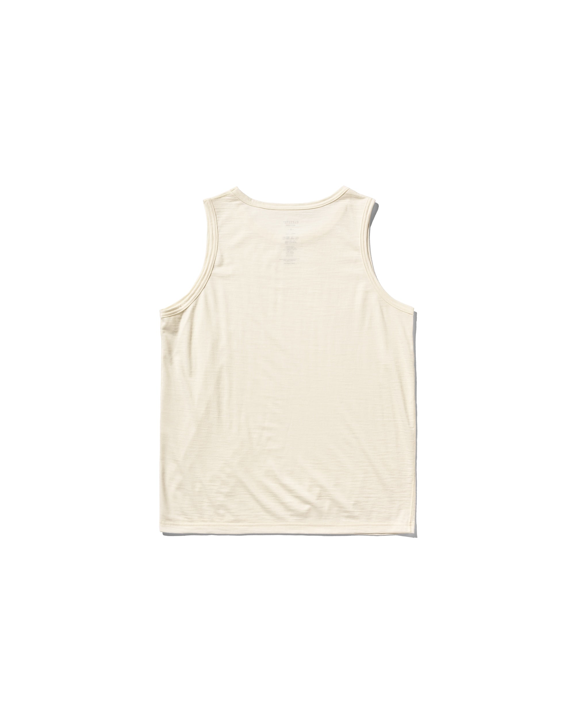 【5.13 WED 20:00- IN STOCK】WASHABLE WOOL TANK TOP (WHITE)