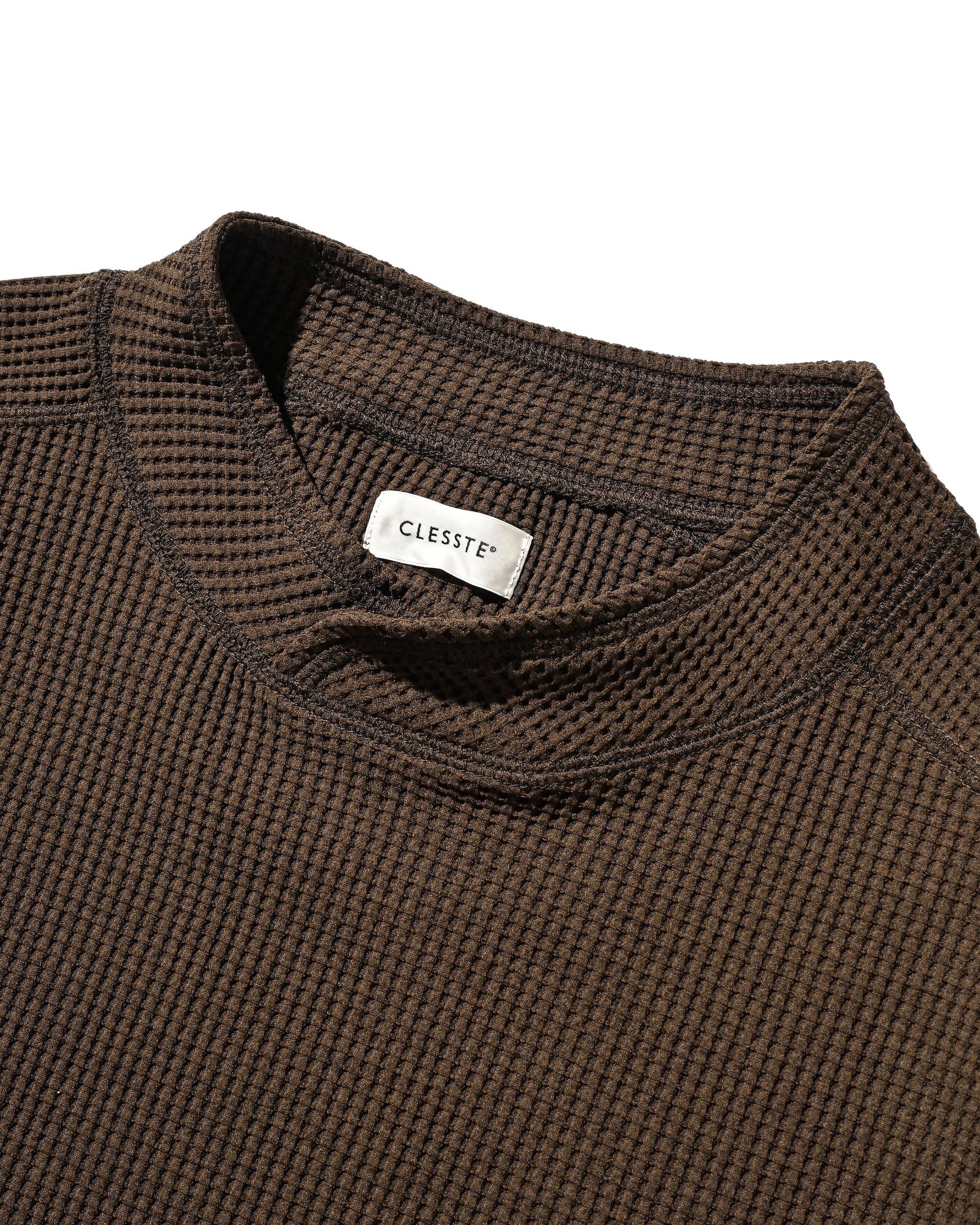 【7.9 WED 20:00- IN STOCK】CITY S/S LIGHT THERMAL PULLOVER (BROWN)