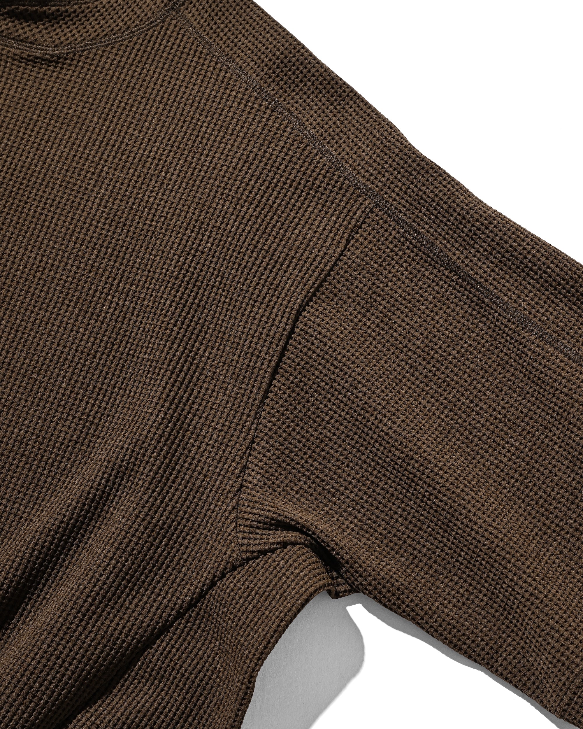 【7.9 WED 20:00- IN STOCK】CITY S/S LIGHT THERMAL PULLOVER (BROWN)