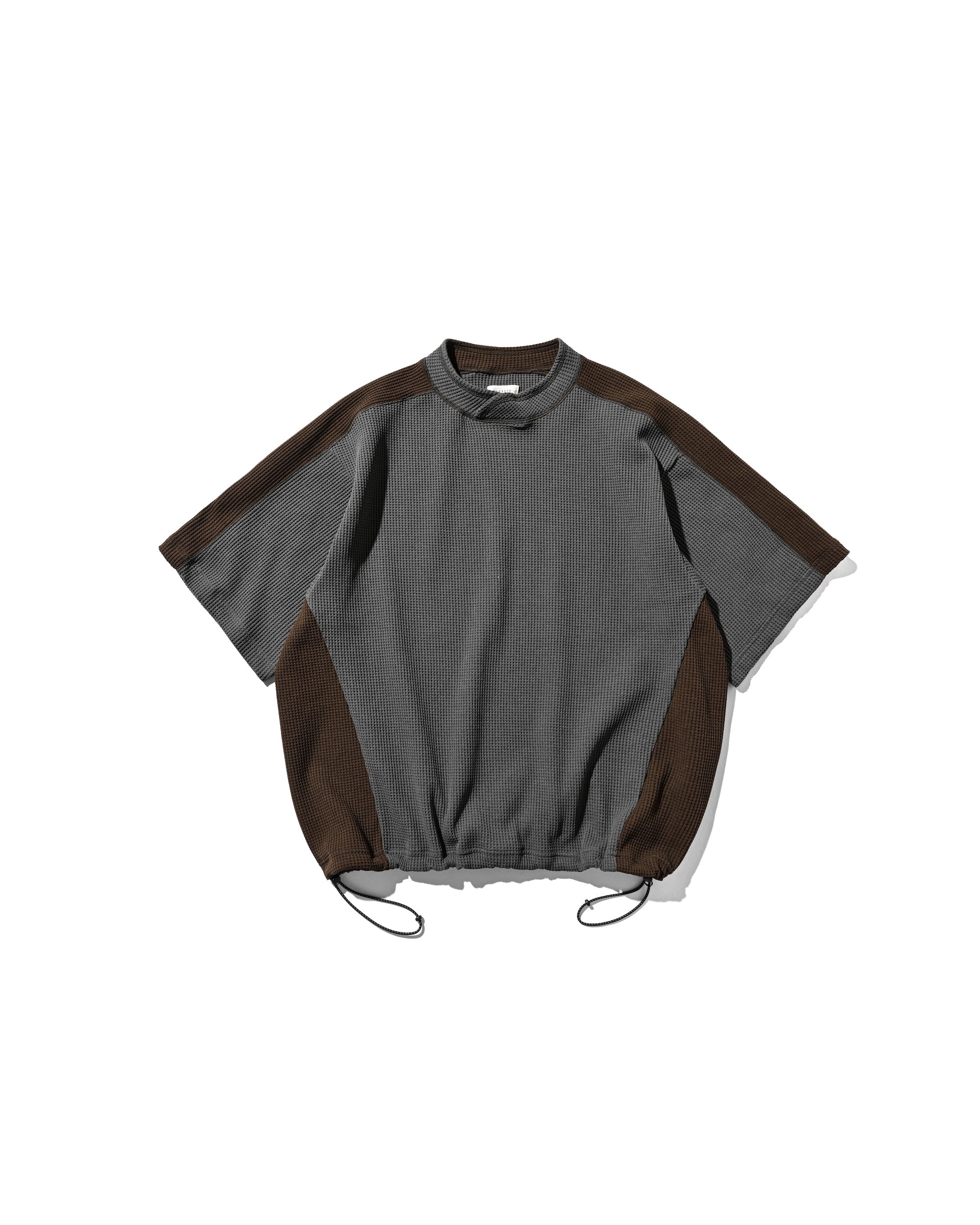 【7.9 WED 20:00- IN STOCK】CITY S/S LIGHT THERMAL PULLOVER (GRAY× BROWN)