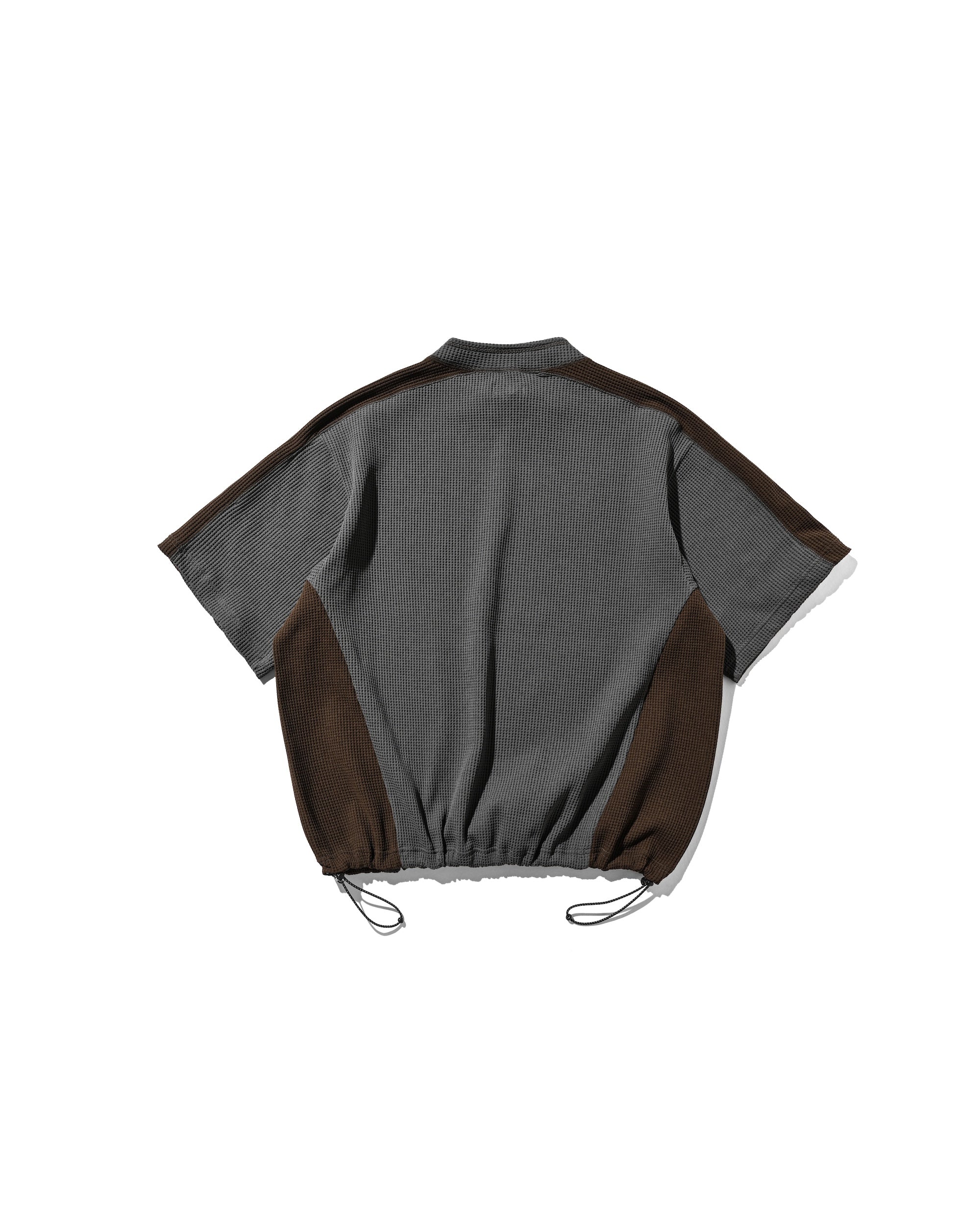 【7.9 WED 20:00- IN STOCK】CITY S/S LIGHT THERMAL PULLOVER (GRAY× BROWN)