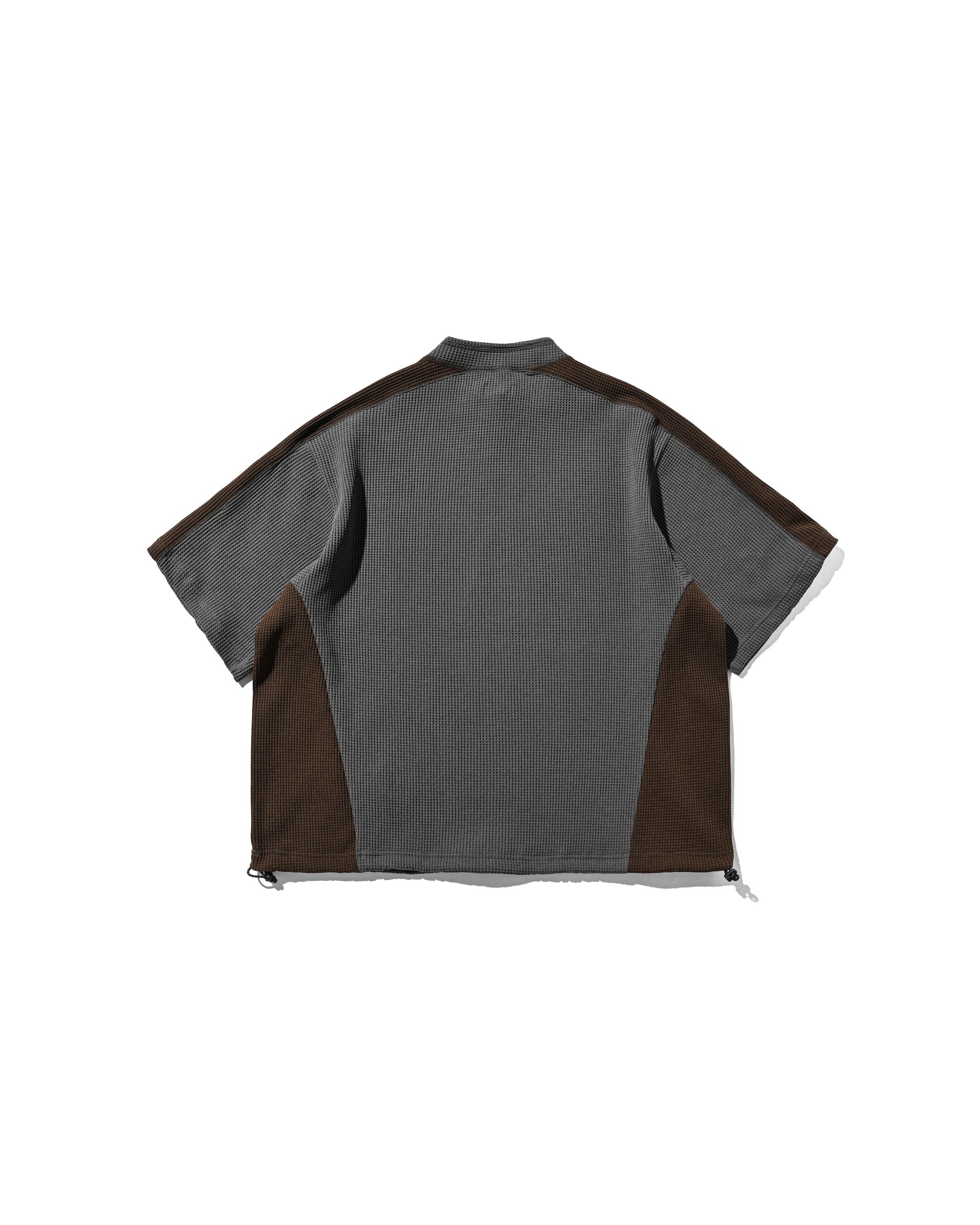 【7.9 WED 20:00- IN STOCK】CITY S/S LIGHT THERMAL PULLOVER (GRAY× BROWN)