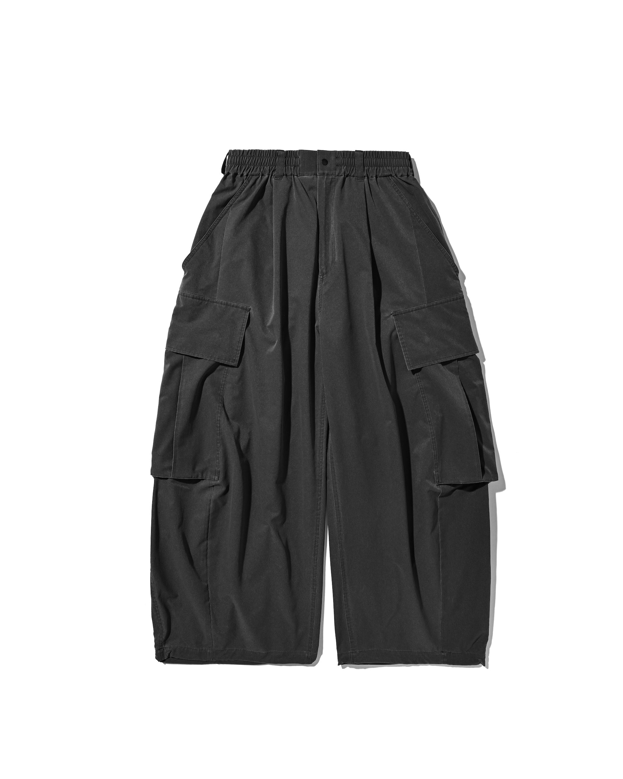 【5.20 WED 20:00- IN STOCK】VINTAGE EFFECT COOLDOTS® CITY MEGA POCKET BALLOON CARGO PANTS(BLACK)