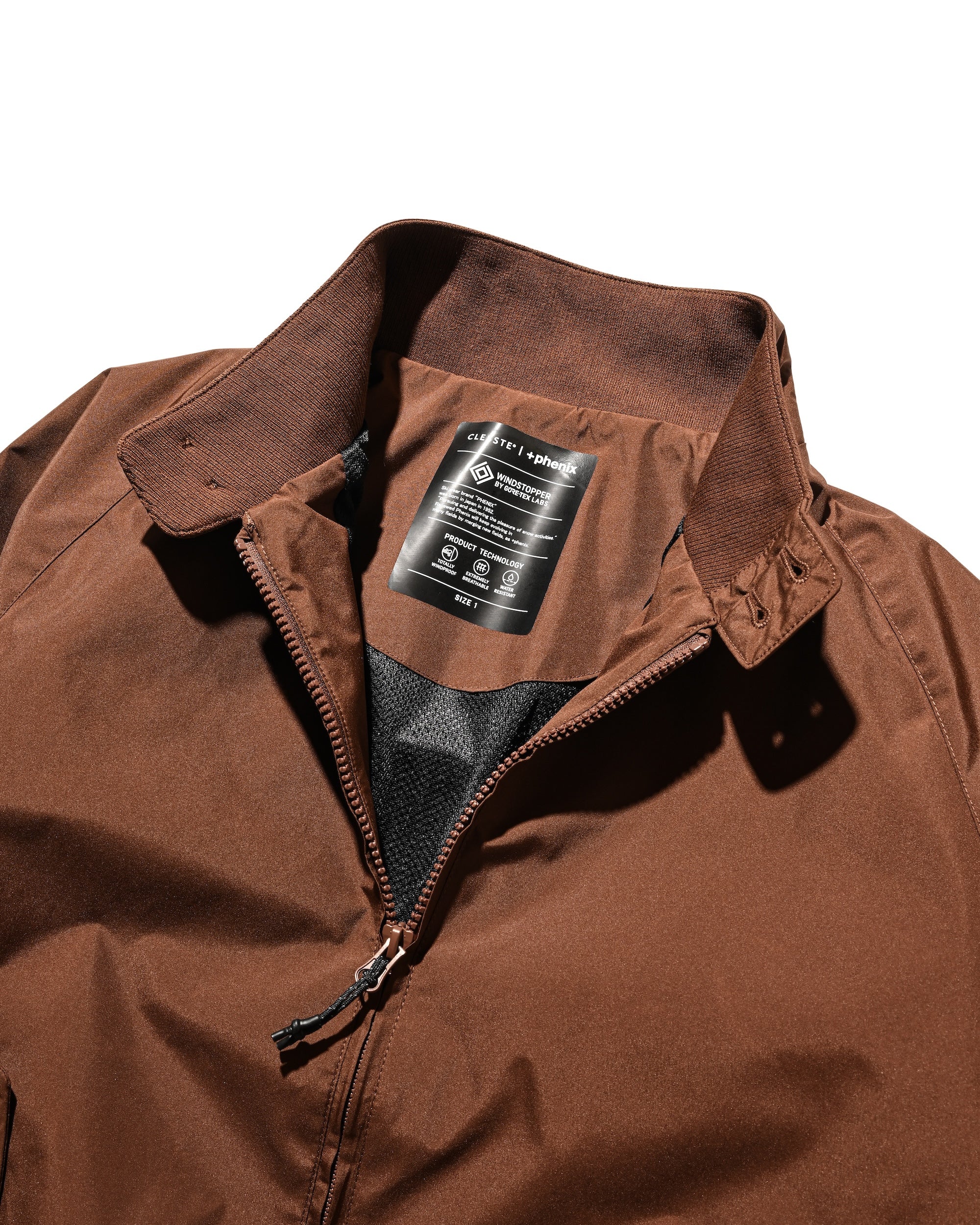 【10.29 WED 20:00- IN STOCK】+phenix WINDSTOPPER® by GORE-TEX LABS CITY HARRINGTON JACKET (CHOCOLATE BROWN)