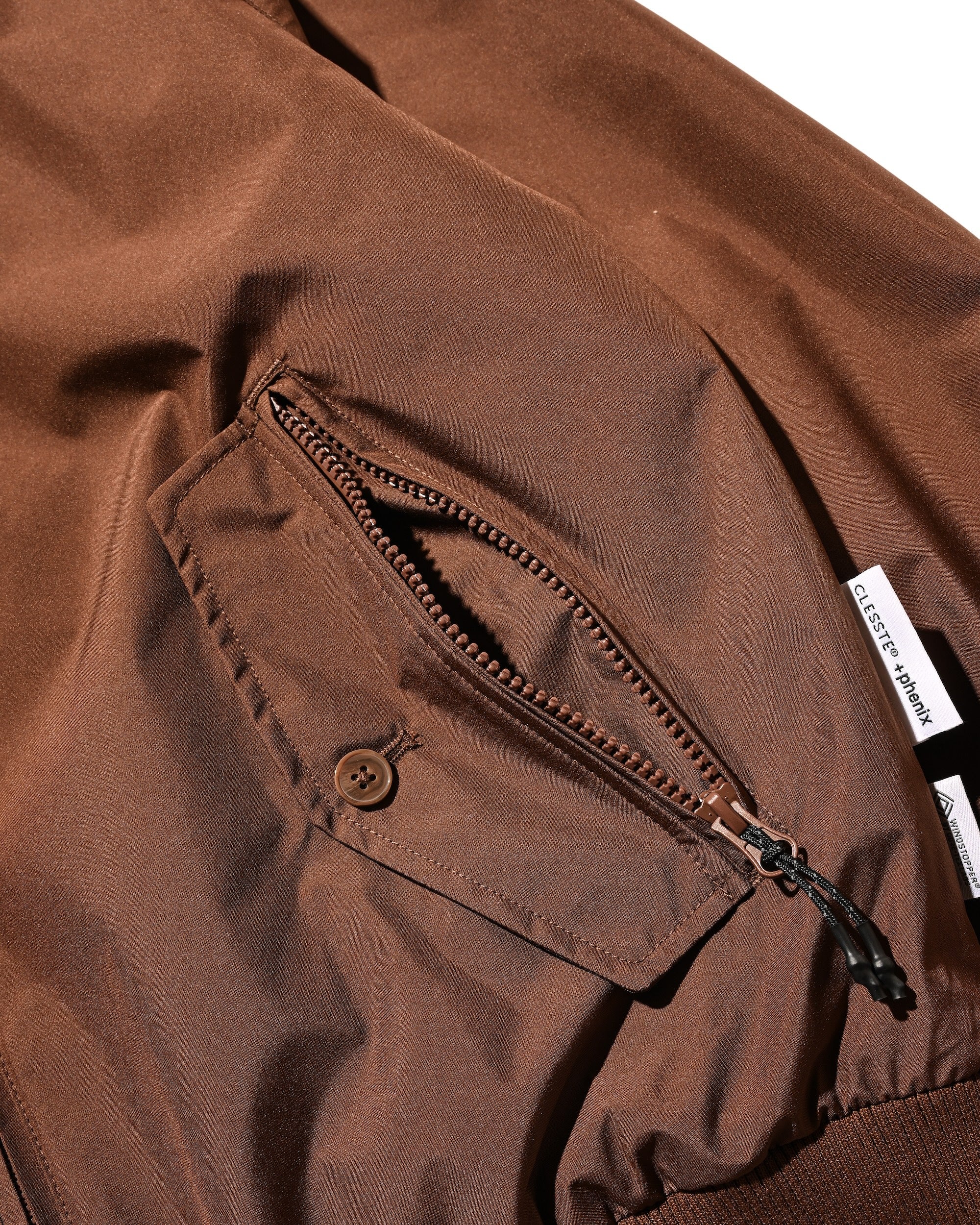 【10.29 WED 20:00- IN STOCK】+phenix WINDSTOPPER® by GORE-TEX LABS CITY HARRINGTON JACKET (CHOCOLATE BROWN)