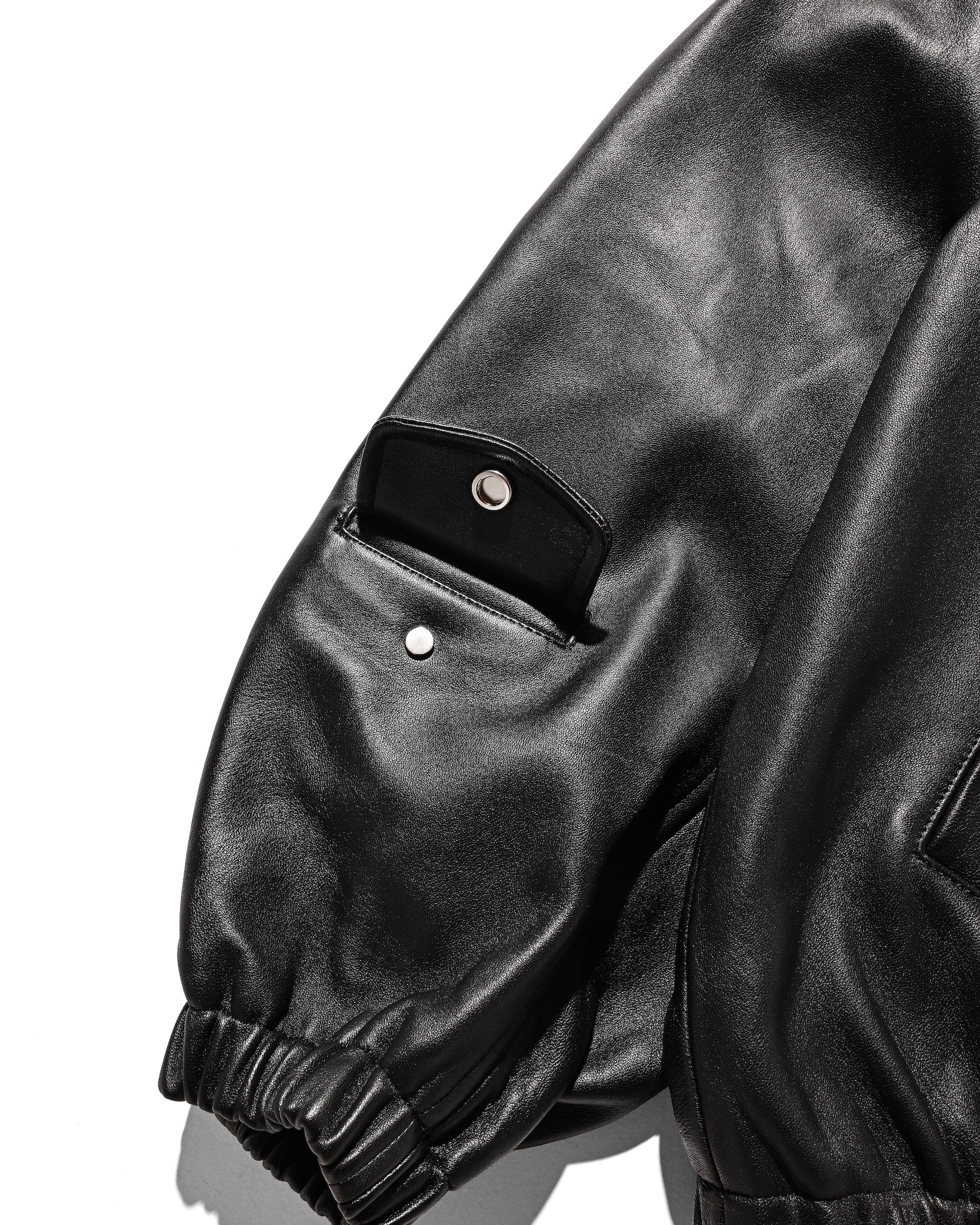 【11.1 SAT 20:00- IN STOCK】SHEEP LEATHER UTILITY JACKET (BLACK)