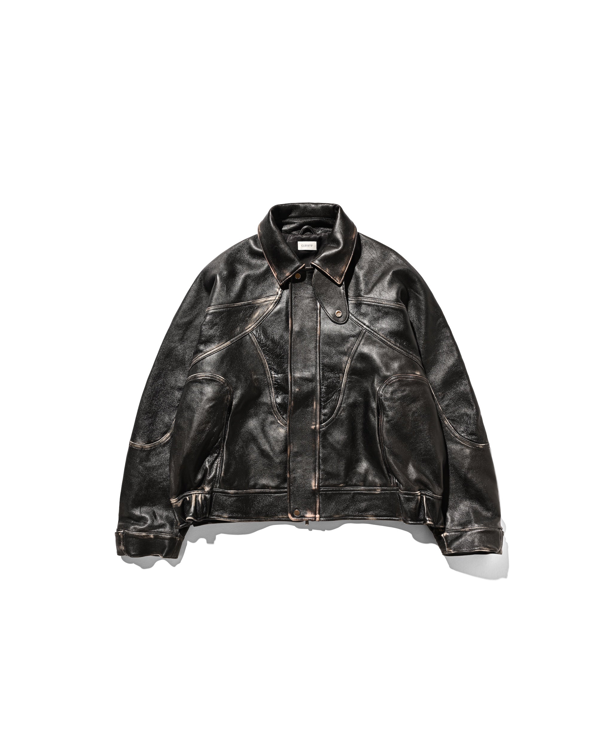 1.21 WED 20:00- IN STOCK】VINTAGE SHEEP LEATHER FUTURE JACKET (BLACK)