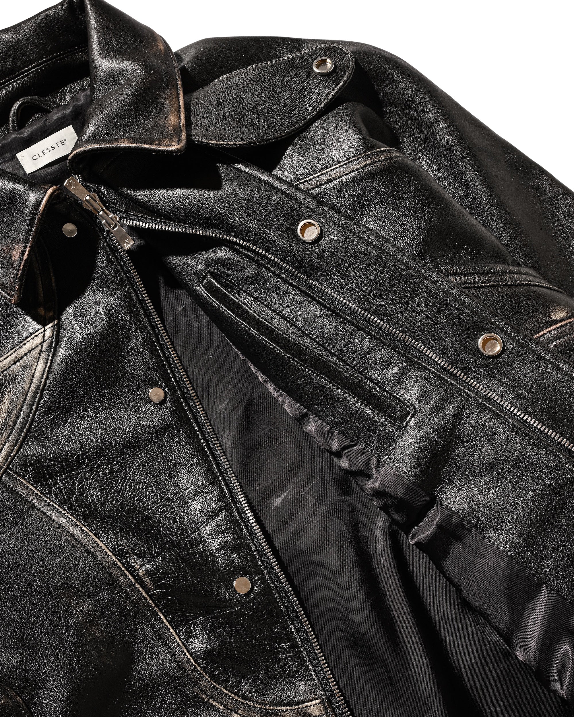 VINTAGE SHEEP LEATHER FUTURE JACKET (BLACK)
