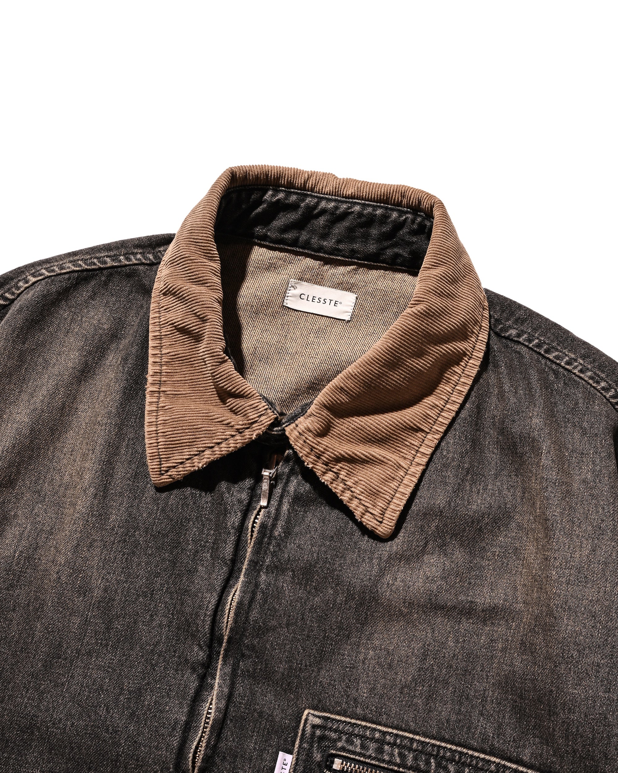 【IN STOCK】VINTAGE DYED SELVEDGE DENIM URBAN JACKET (VINTAGE BLACK)