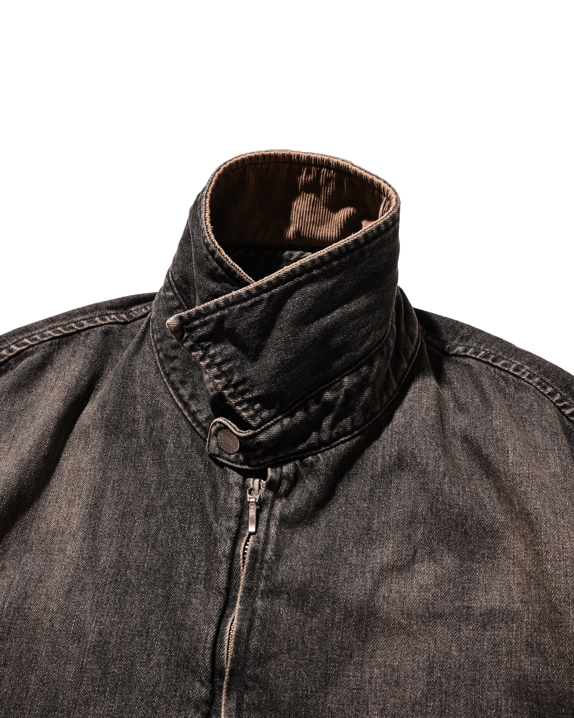 【IN STOCK】VINTAGE DYED SELVEDGE DENIM URBAN JACKET (VINTAGE BLACK)