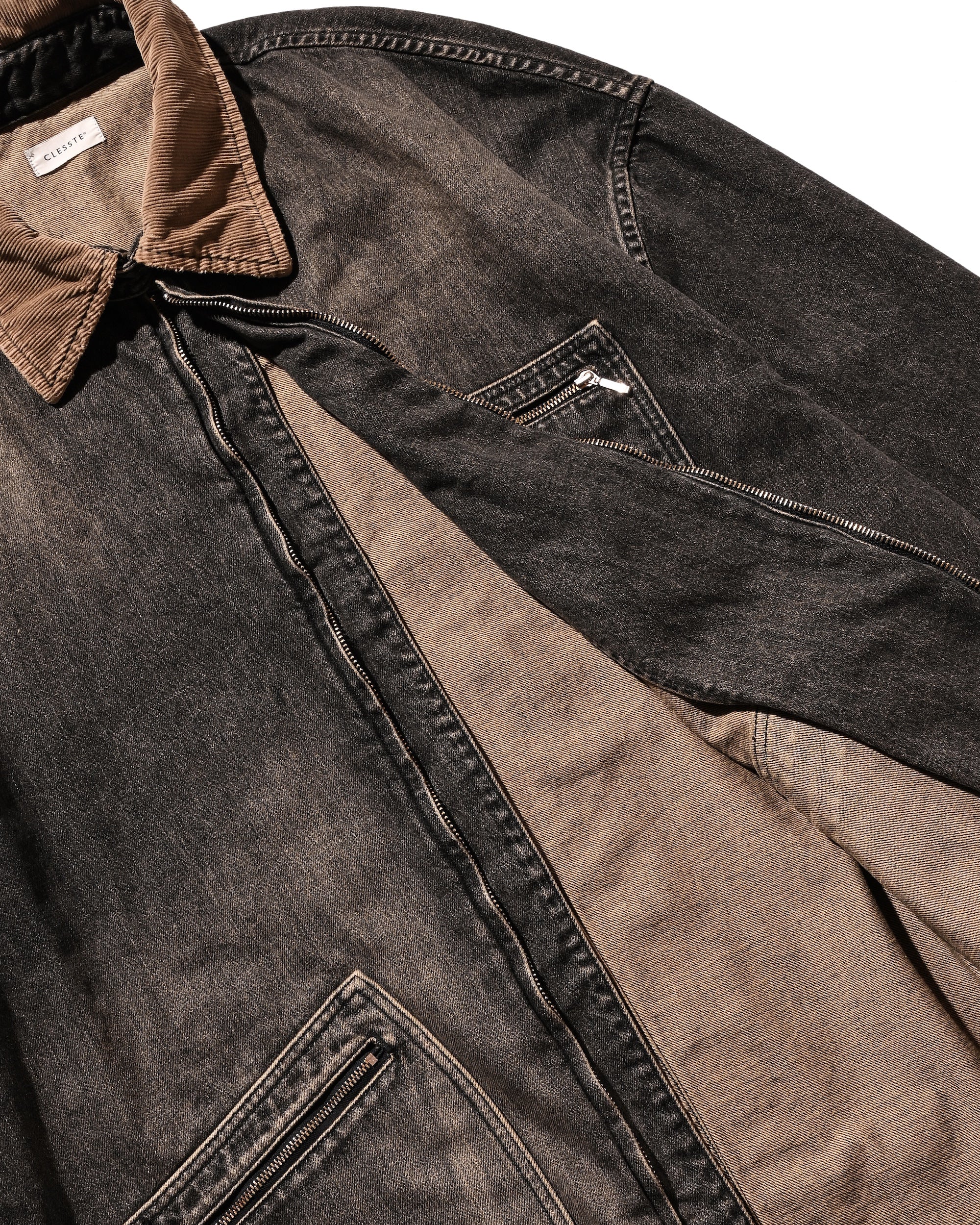 【IN STOCK】VINTAGE DYED SELVEDGE DENIM URBAN JACKET (VINTAGE BLACK)