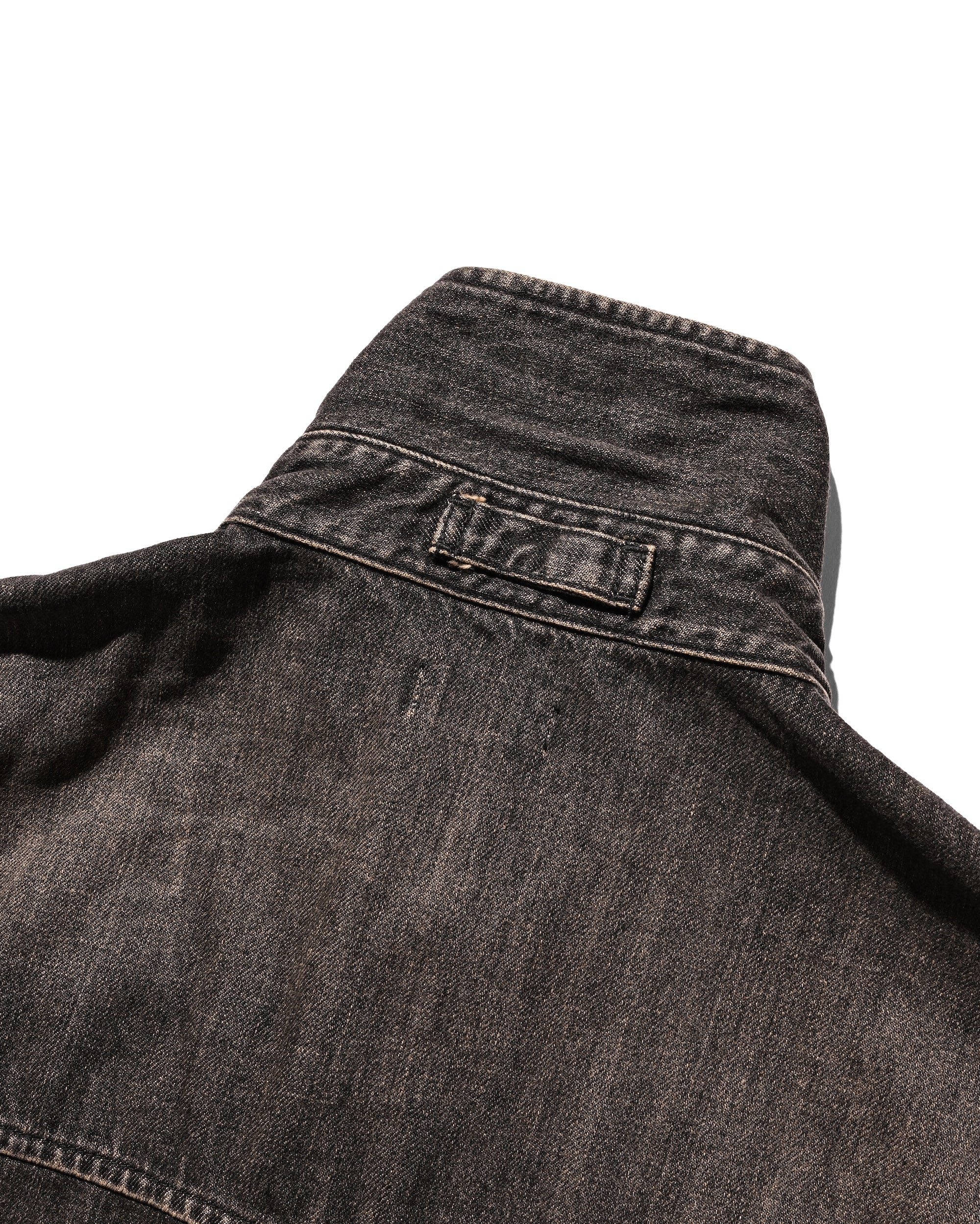 【IN STOCK】VINTAGE DYED SELVEDGE DENIM URBAN JACKET (VINTAGE BLACK)