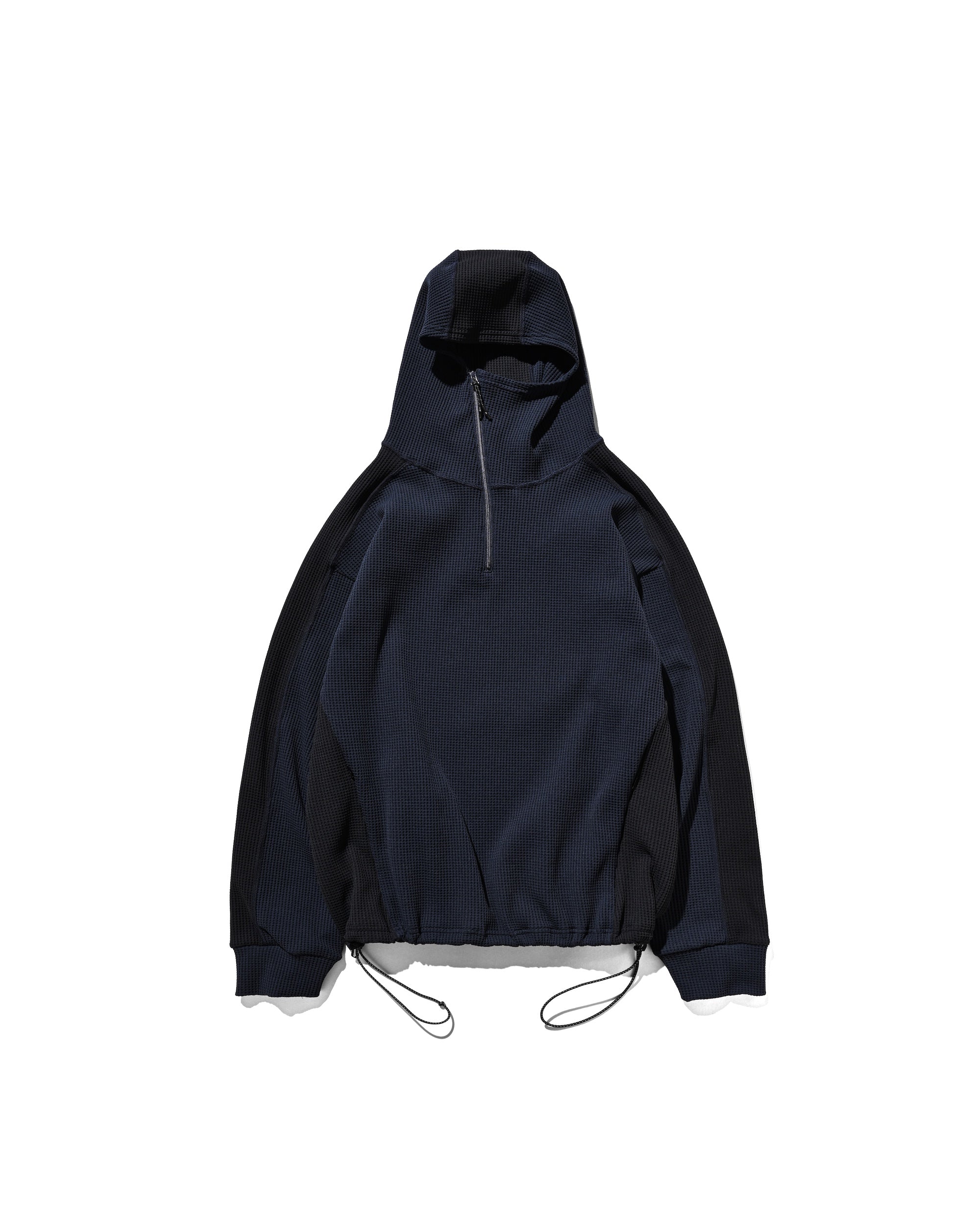 【1.10 SAT 20:00- IN STOCK】CITY LIGHT THERMAL HALF ZIP HOODIE (NAVY×BLACK)