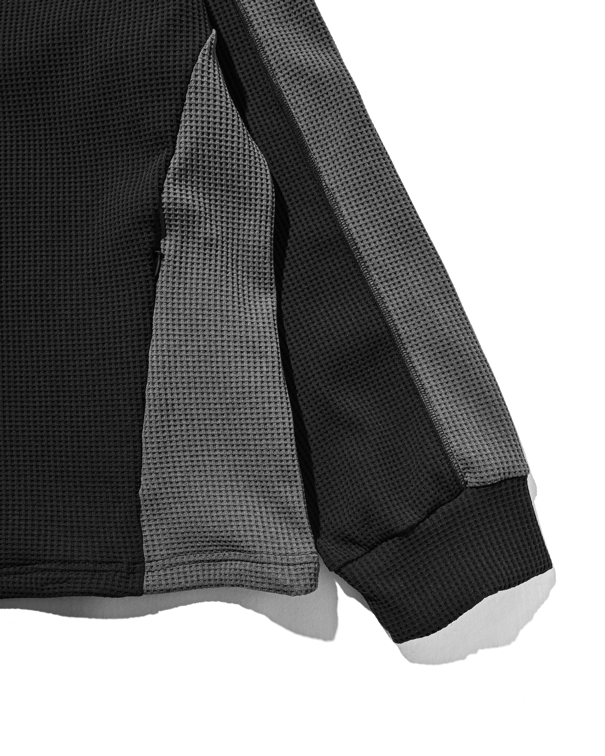 CITY LIGHT THERMAL ZIP UP (BLACK×GRAY)