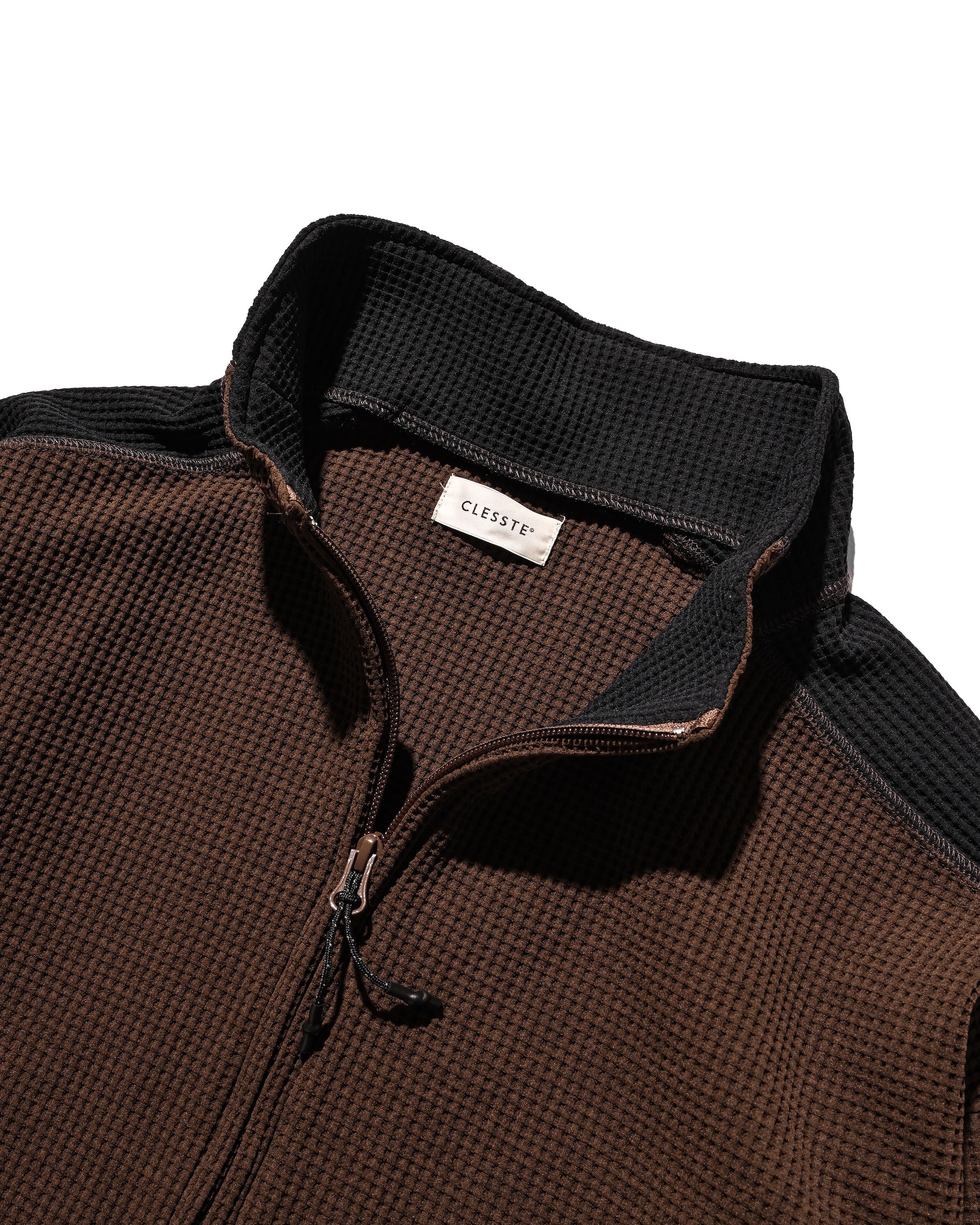 CITY LIGHT THERMAL ZIP UP (BROWN×BLACK)