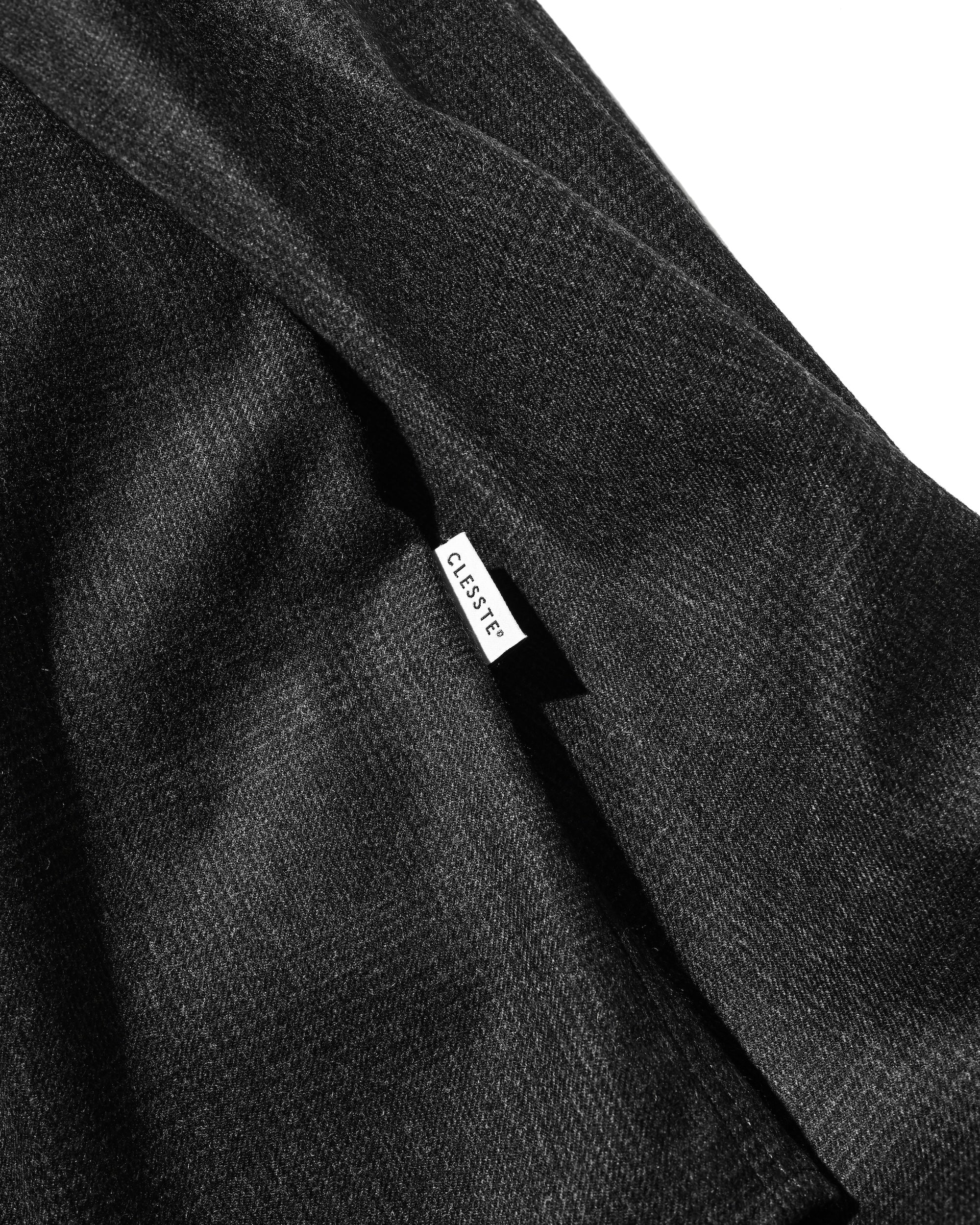 【11.12 WED 20:00- IN STOCK】LIGHT FLANNEL CROPPED LENGTH EVERYDAY L/S SHIRT (GLEN CHECK(GRAY))