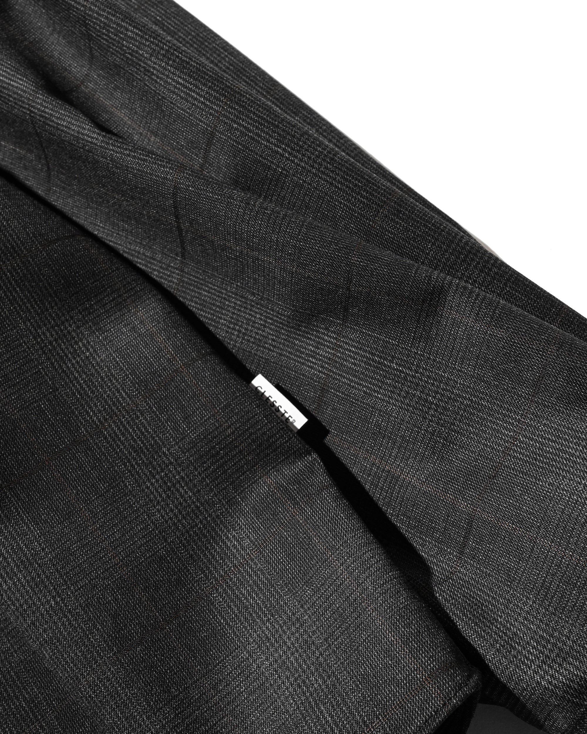 【1.28 WED 20:00- IN STOCK】LIGHT WOOL CROPPED LENGTH EVERYDAY L/S SHIRT (GLEN CHECK(GRAY))