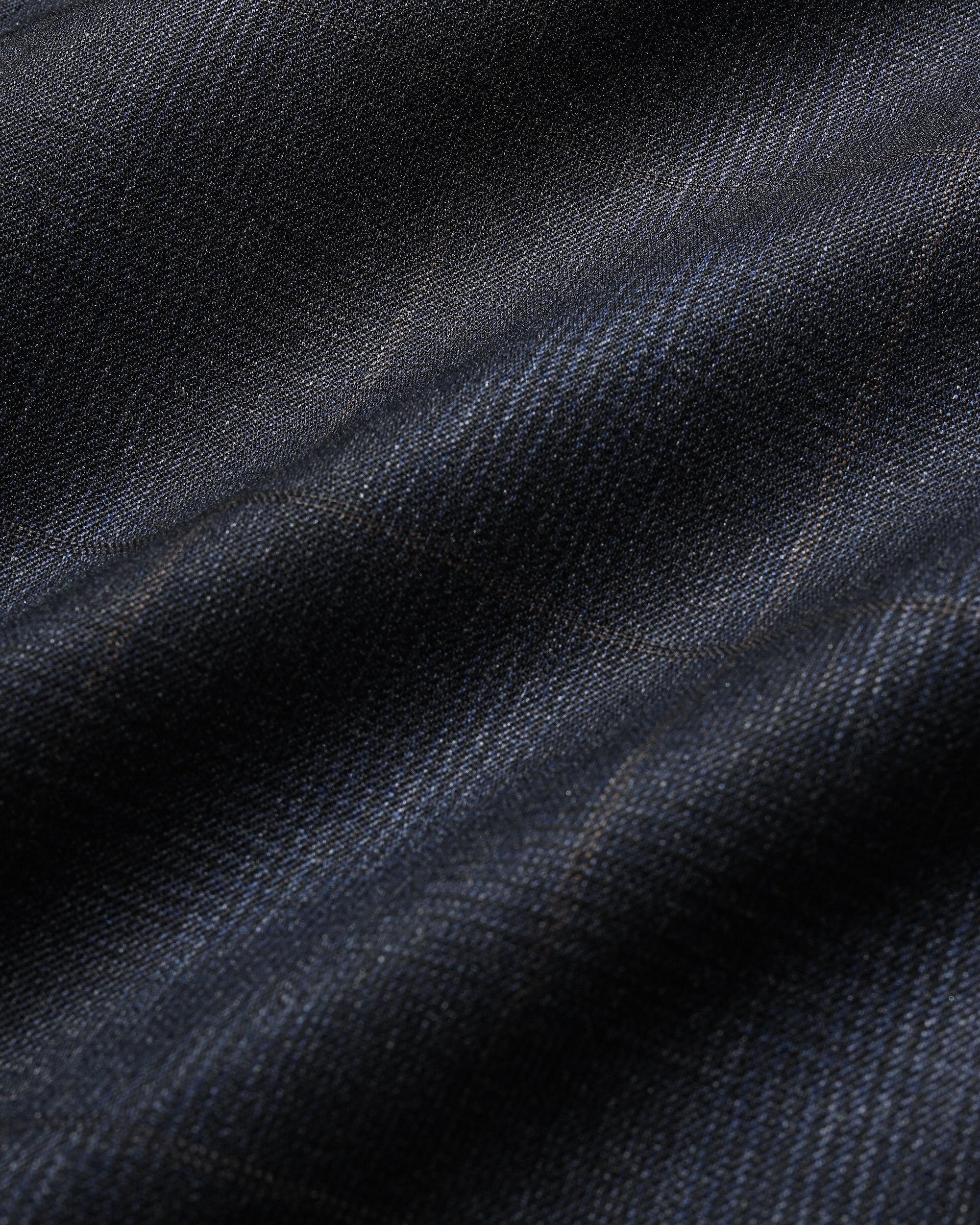 LIGHT WOOL CROPPED LENGTH EVERYDAY L/S SHIRT (GLEN CHECK(NAVY))