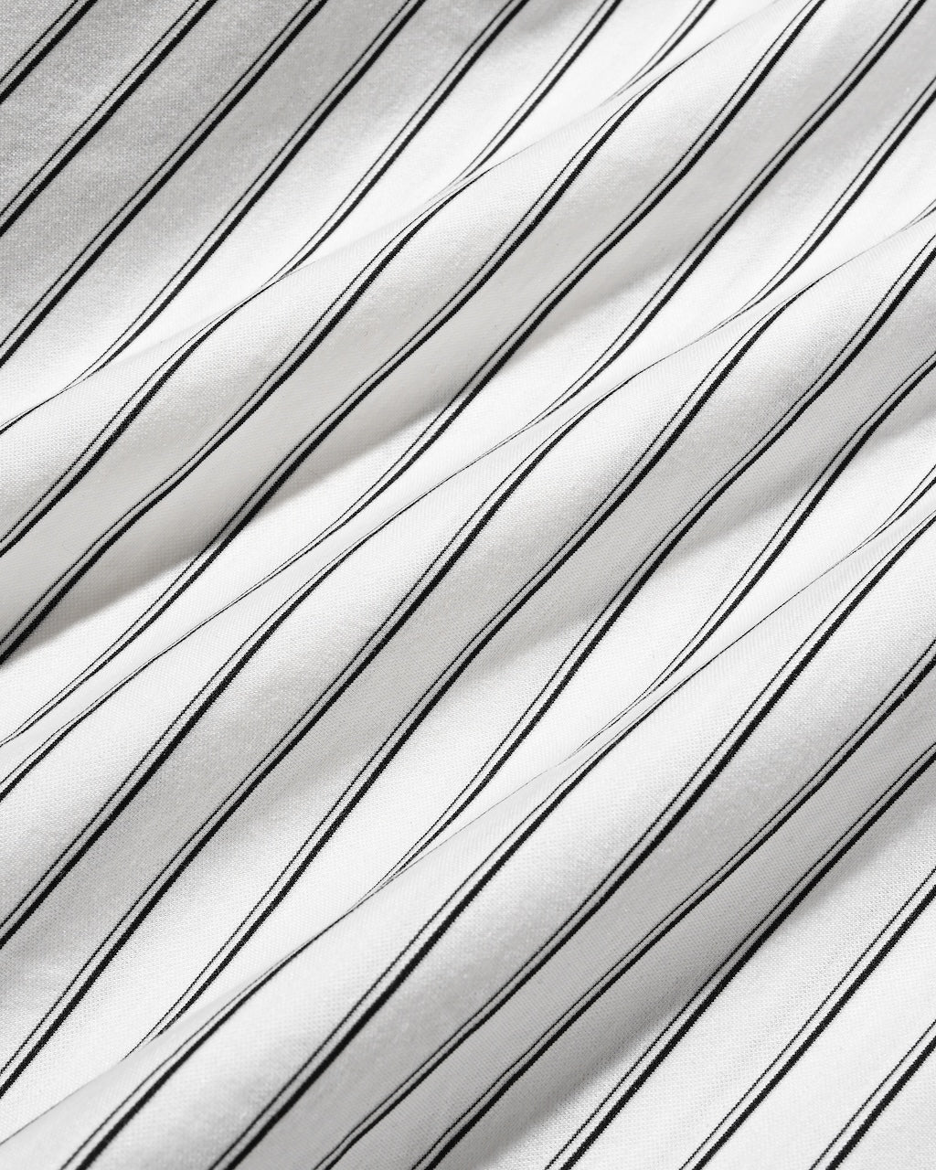 【8.5 WED 20:00- IN STOCK】THICK/THIN STRIPE 46G KNIT EVERYDAY S/S SHIRT (WHITE STRIPE)