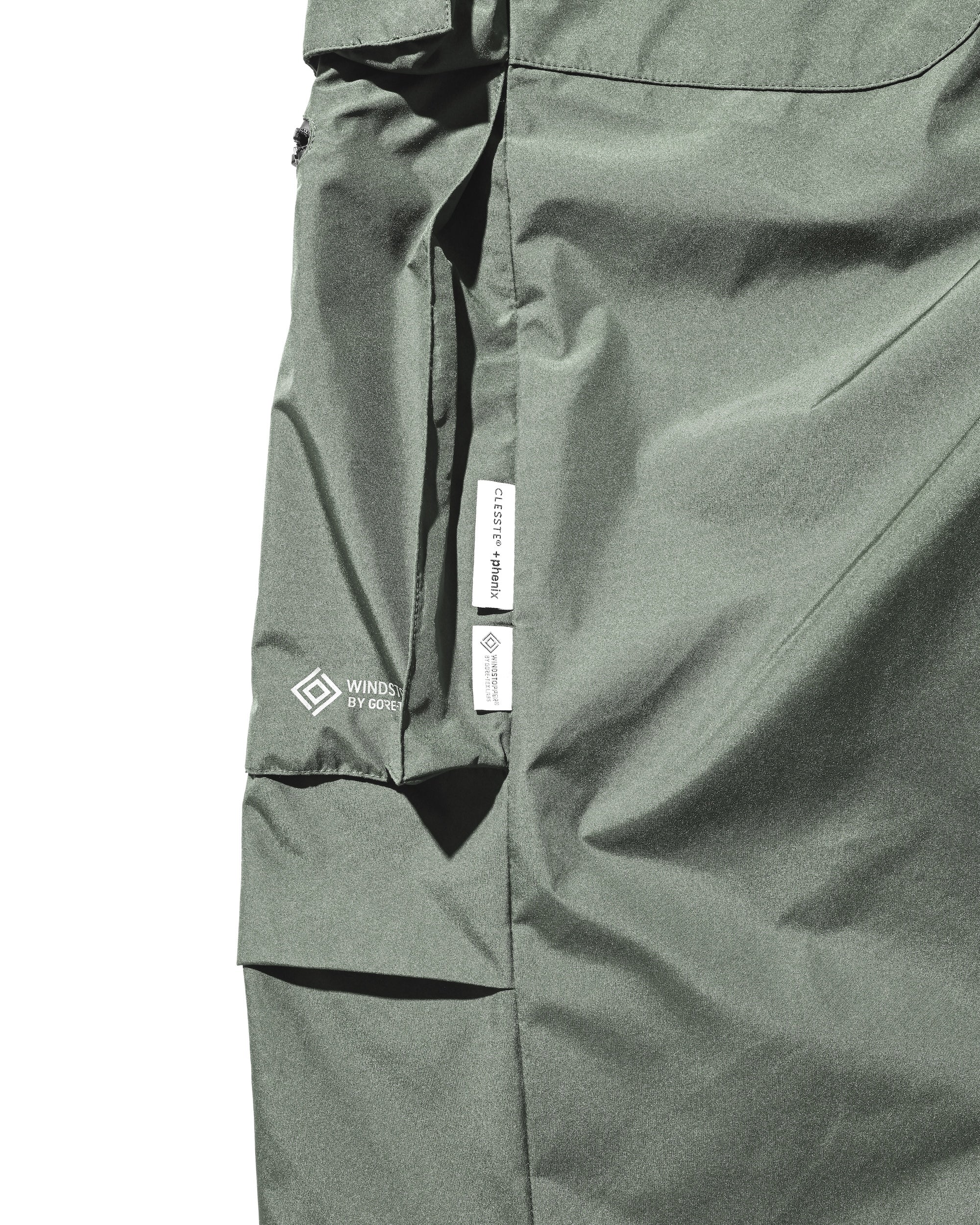 +phenix WINDSTOPPER® by GORE-TEX LABS CITY MILITARY CURVE PANTS (MILITARY GREEN)