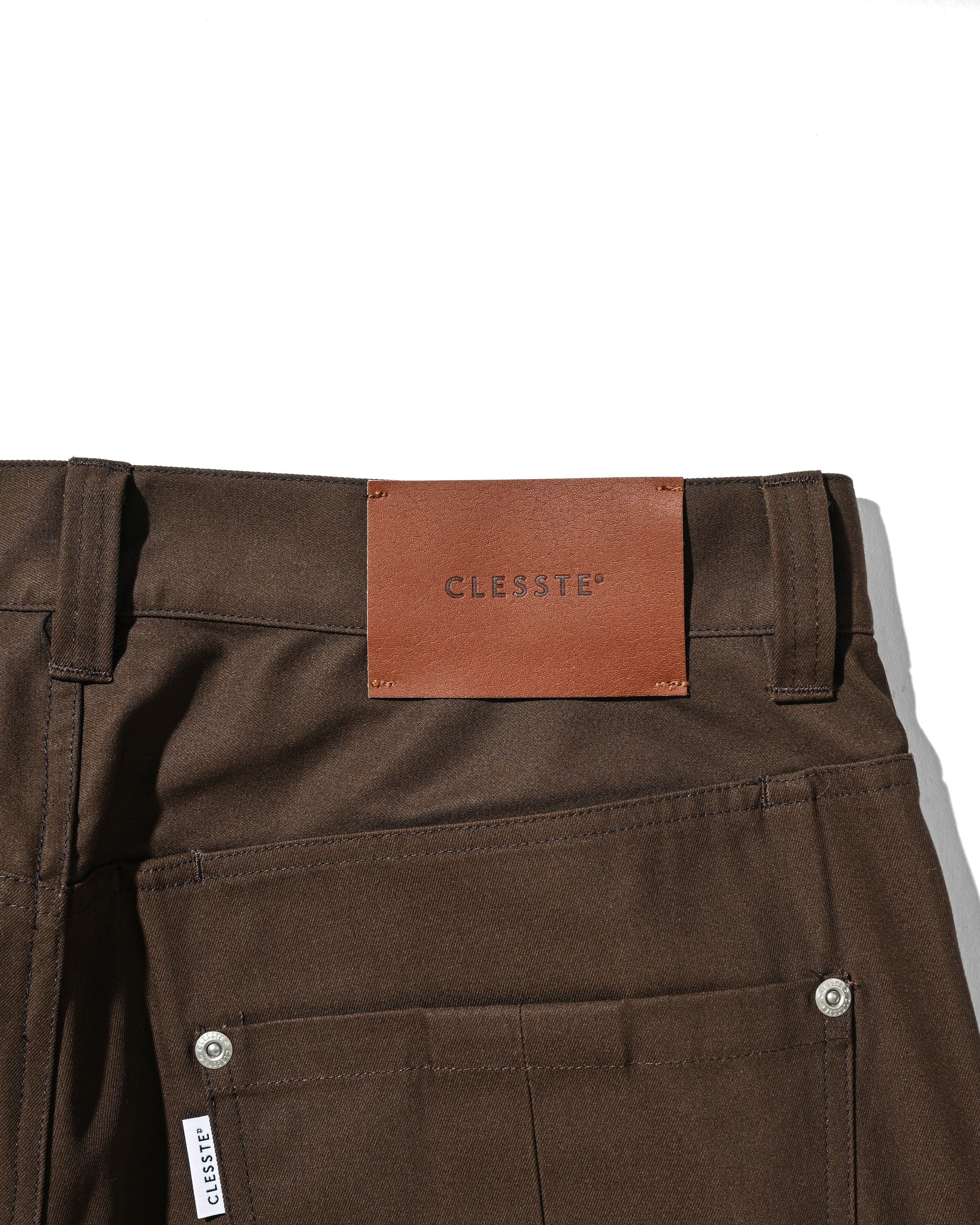 【6.6 SAT 20:00- IN STOCK】T/C GABARDINE CITY BAGGY HALF PANTS (BROWN)