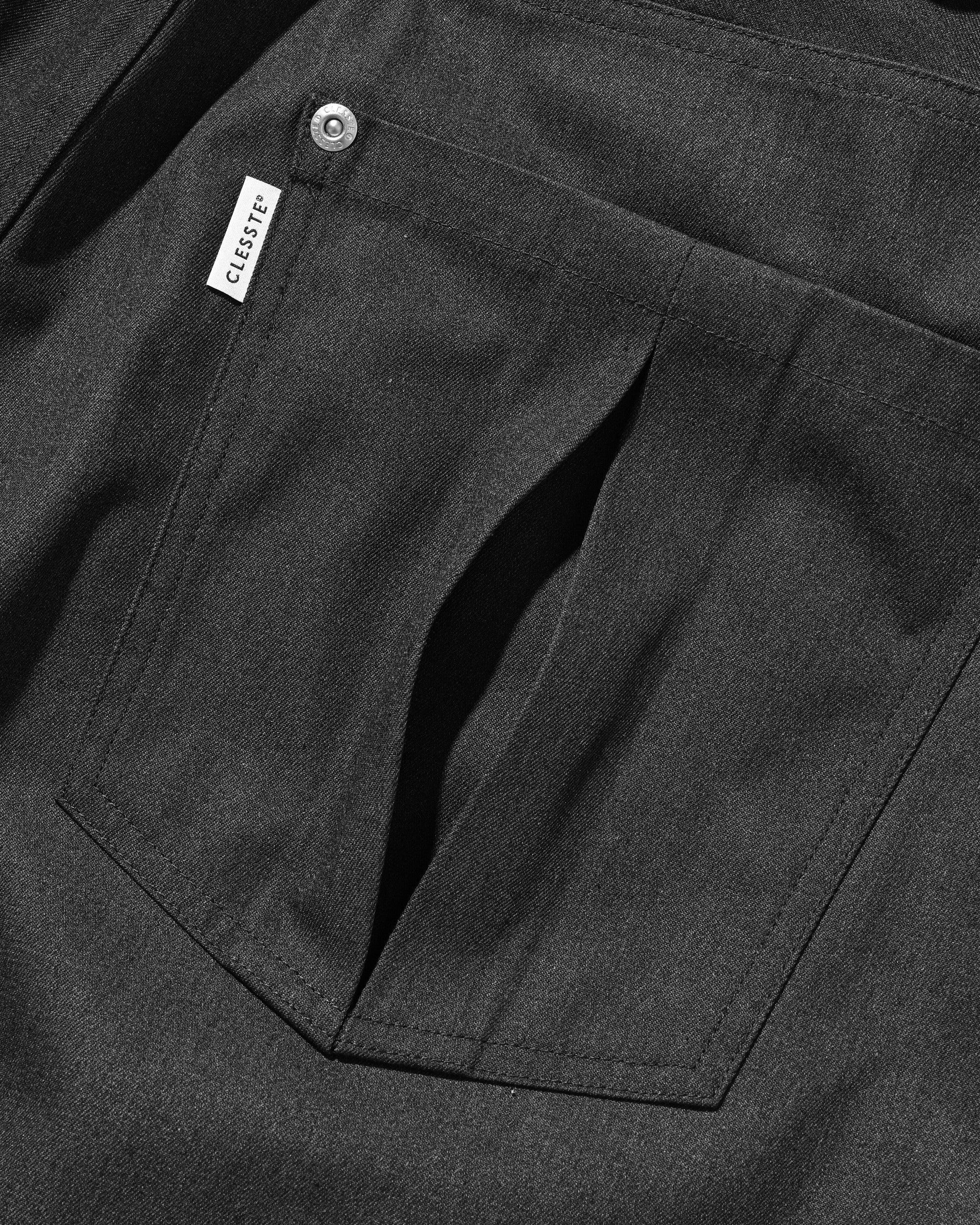 【8.5 WED 20:00- IN STOCK】T/C GABARDINE CITY WIDE STRAIGHT PANTS (CHARCOAL)