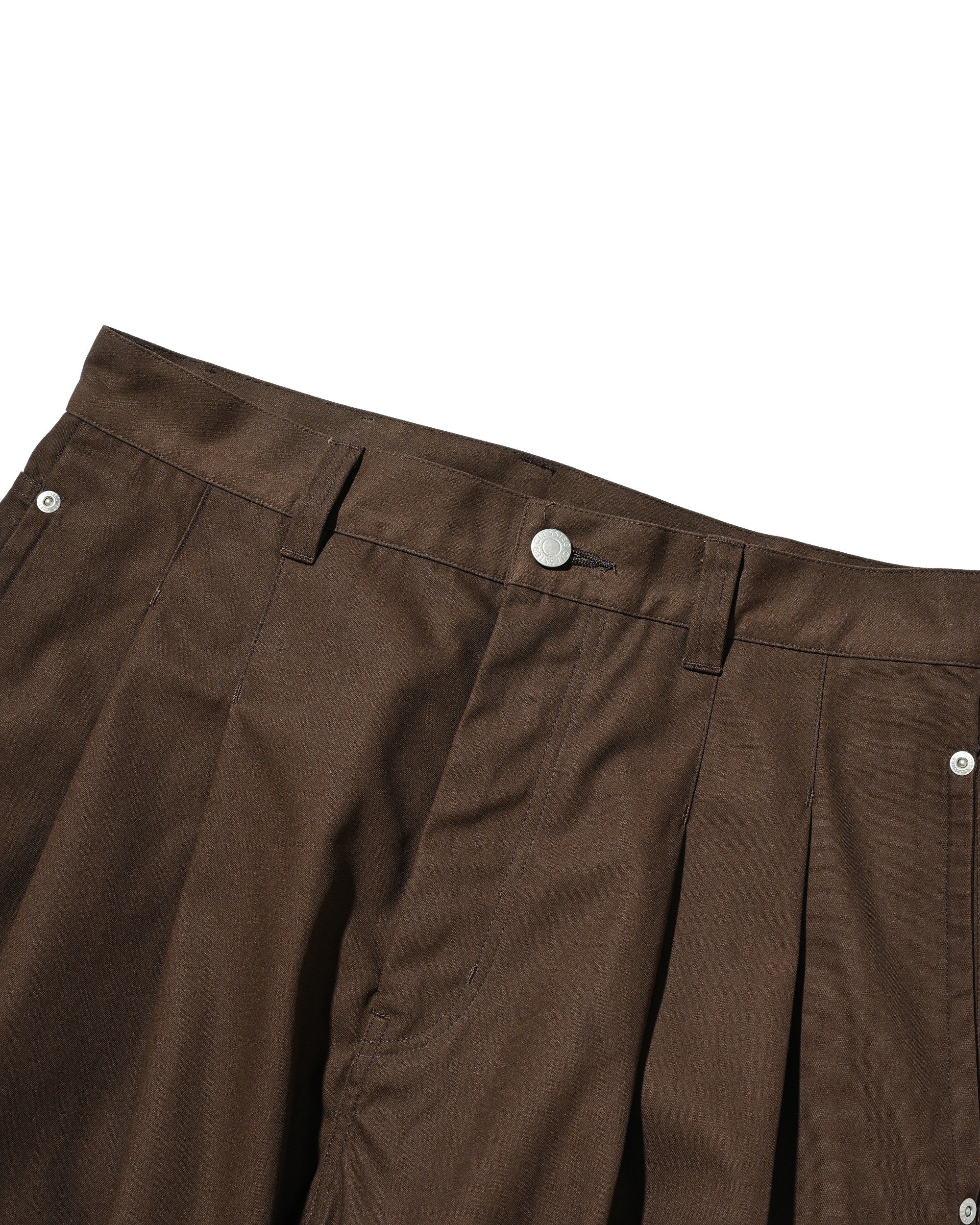 【8.5 WED 20:00- IN STOCK】T/C CITY WIDE STRAIGHT PANTS (BROWN)