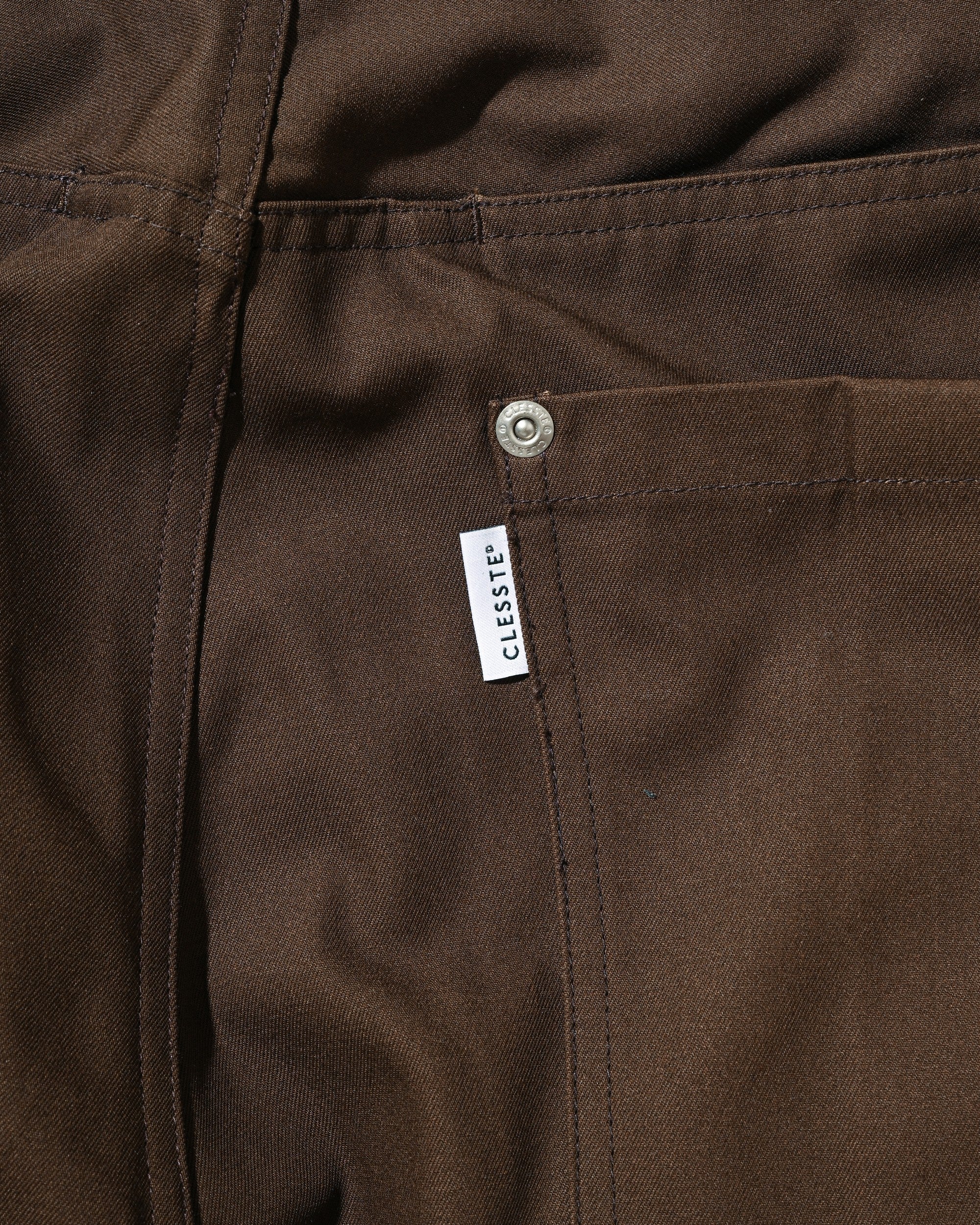 【8.5 WED 20:00- IN STOCK】T/C CITY WIDE STRAIGHT PANTS (BROWN)