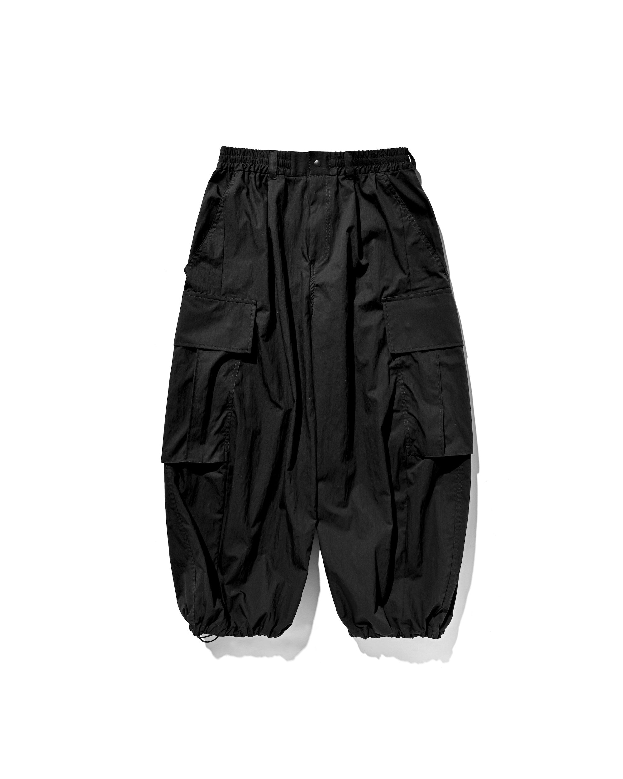 MEGA POCKET BALLOON CARGO PANTS (BLACK).