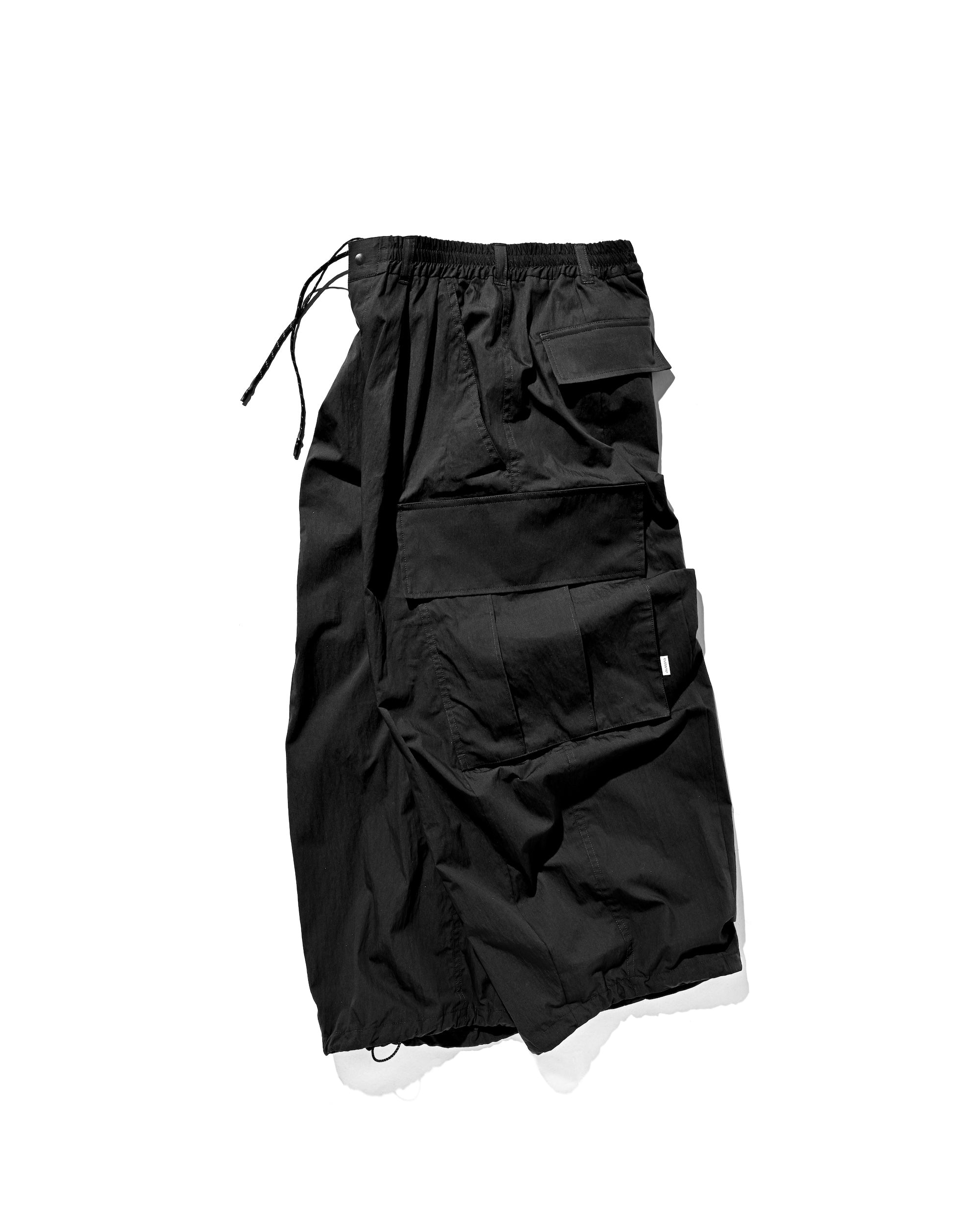 【11.26 WED 20:00- IN STOCK】MEGA POCKET BALLOON CARGO PANTS (BLACK)