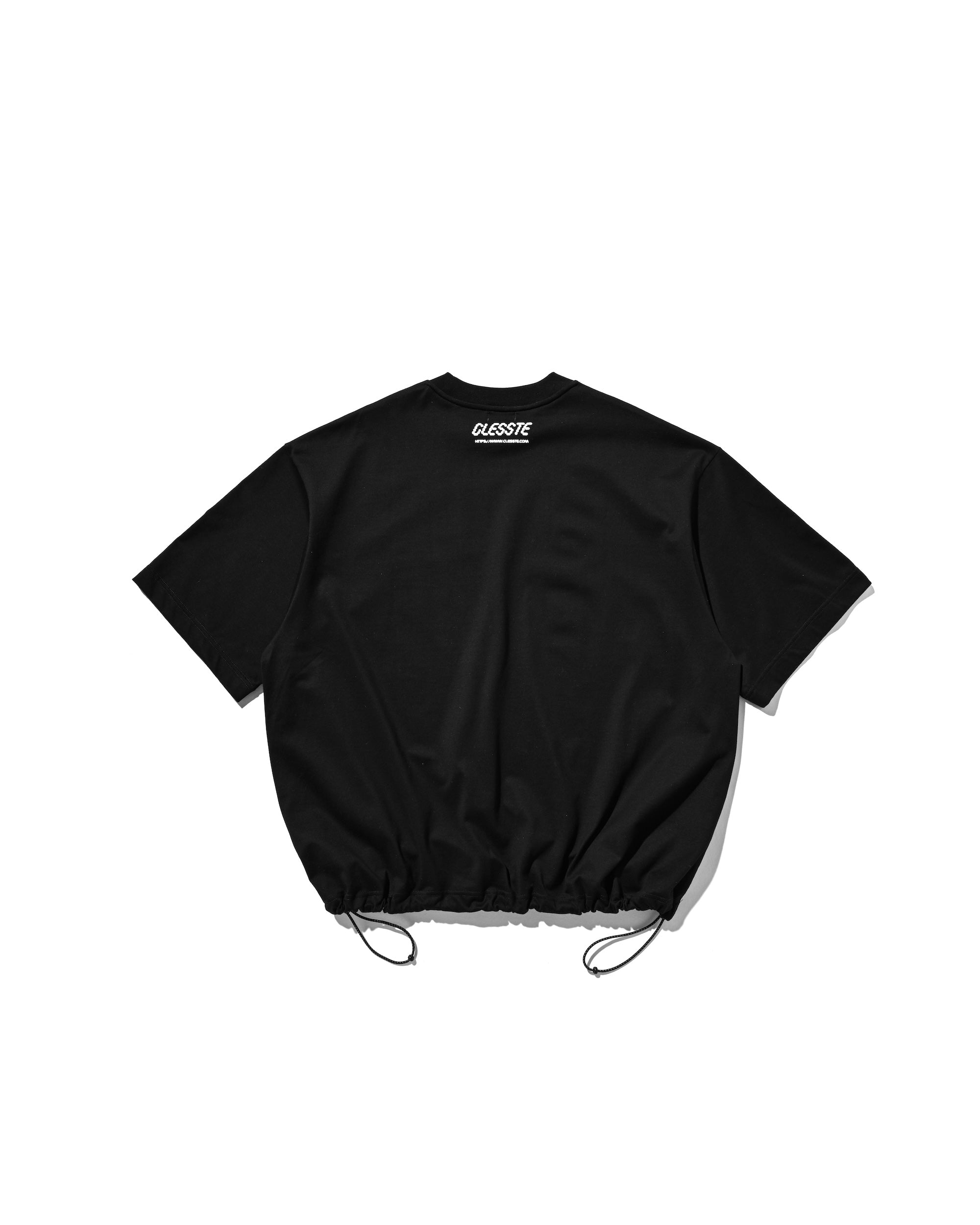 STAFF T-SHIRT WITH DRAWSTRINGS (BLACK)