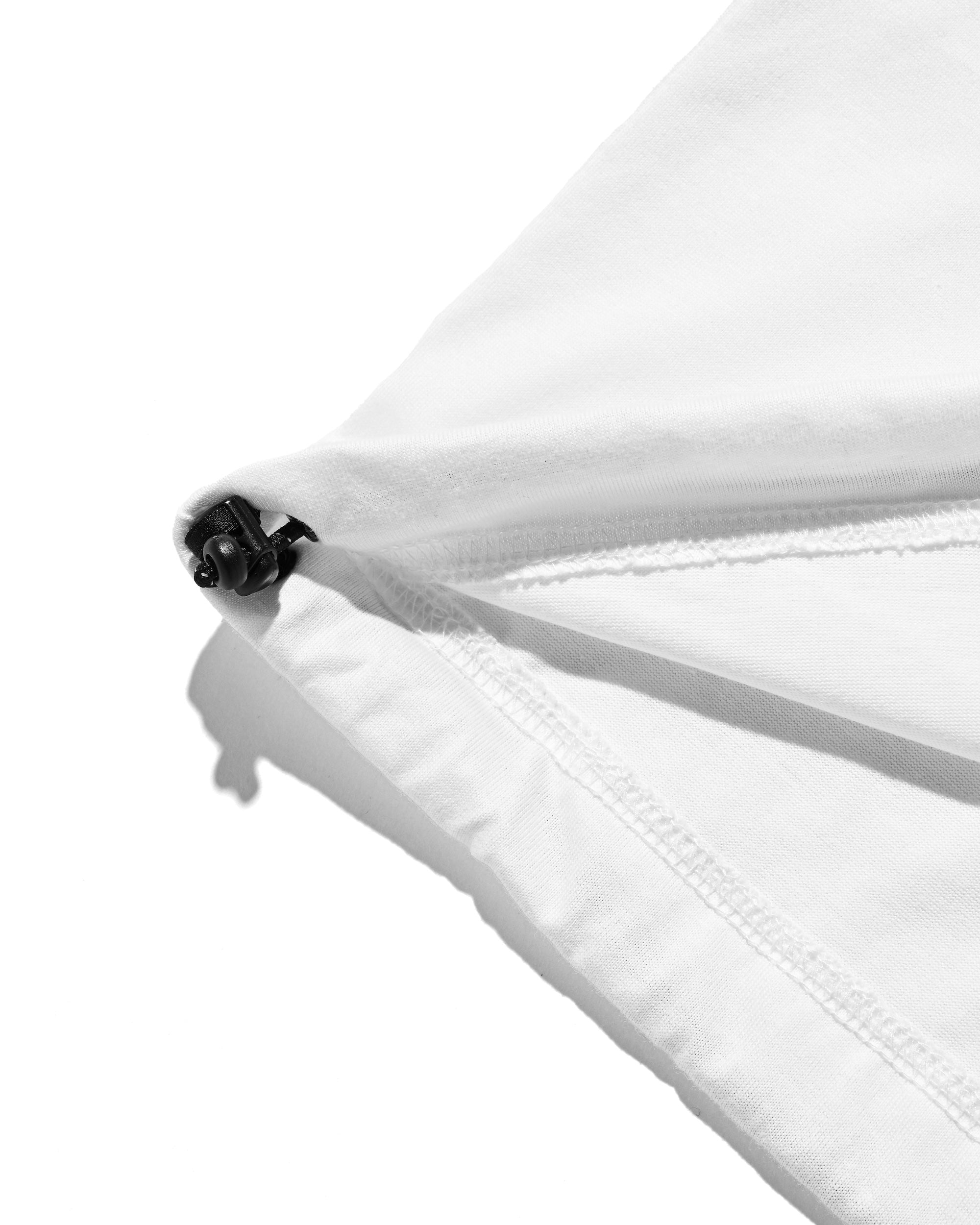 STAFF T-SHIRT WITH DRAWSTRINGS (WHITE)