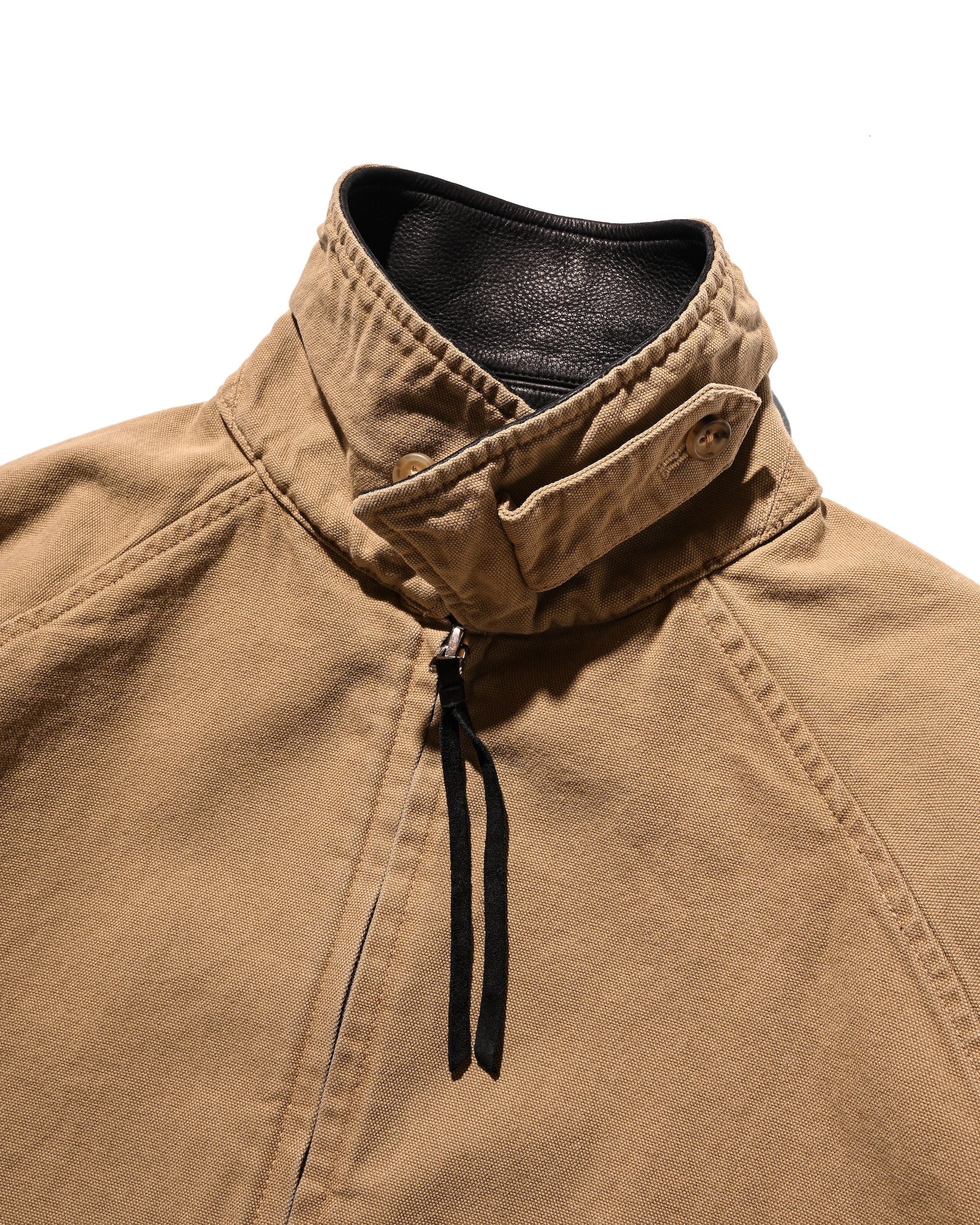 VINTAGE DYED DUCK CITY UTILITY JACKET (BEIGE)